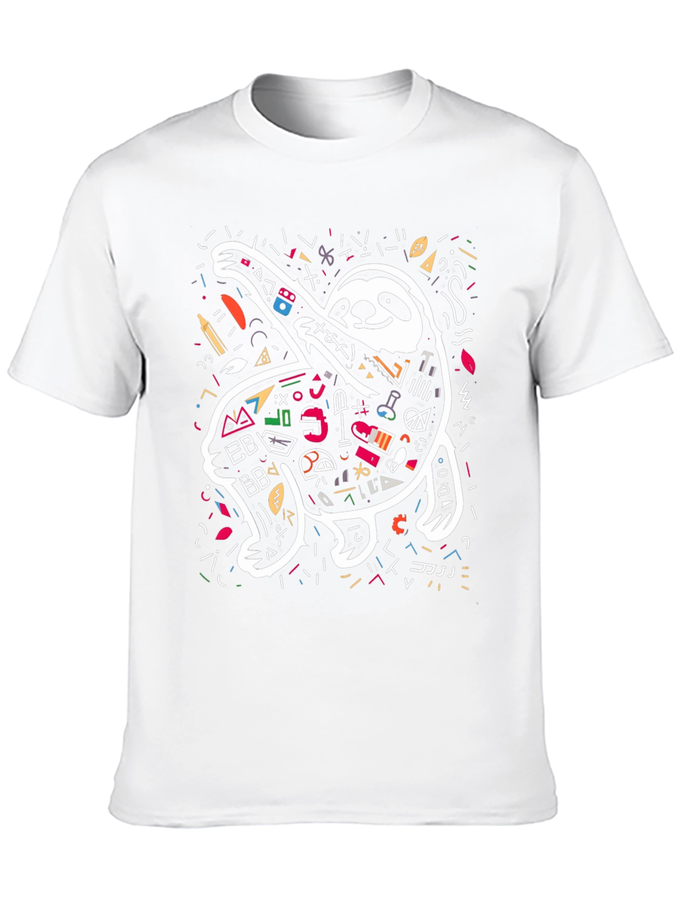 Sloth Scribble Tee - Unique Graphic T-Shirt