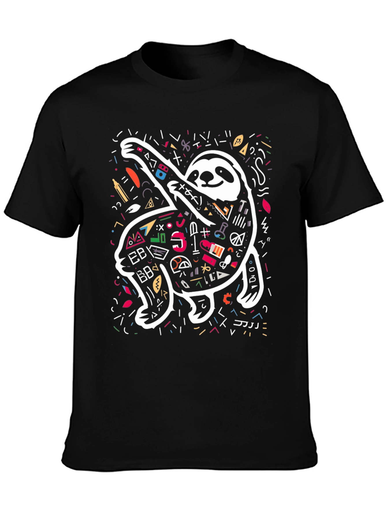 Sloth Scribble Tee - Unique Graphic T-Shirt