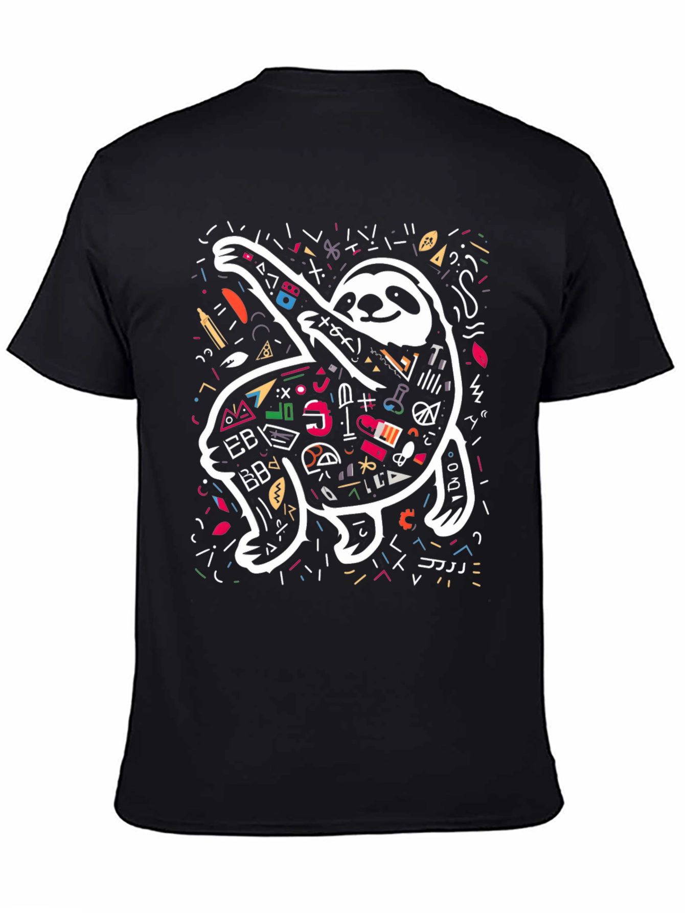 Sloth Scribble Tee - Unique Graphic T-Shirt