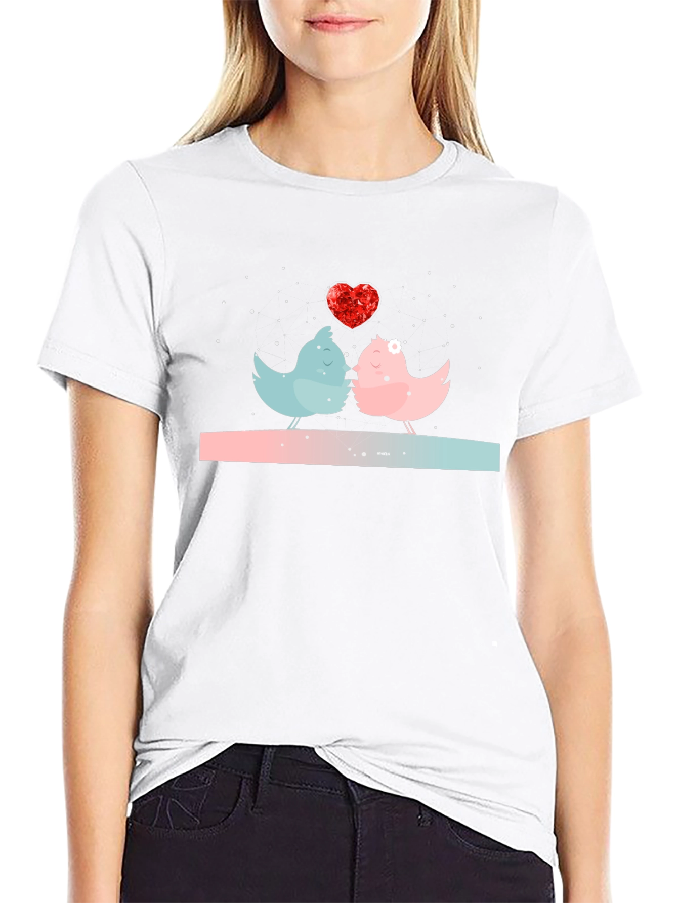 Love Bird Graphic Tee - Valentines Day Gift