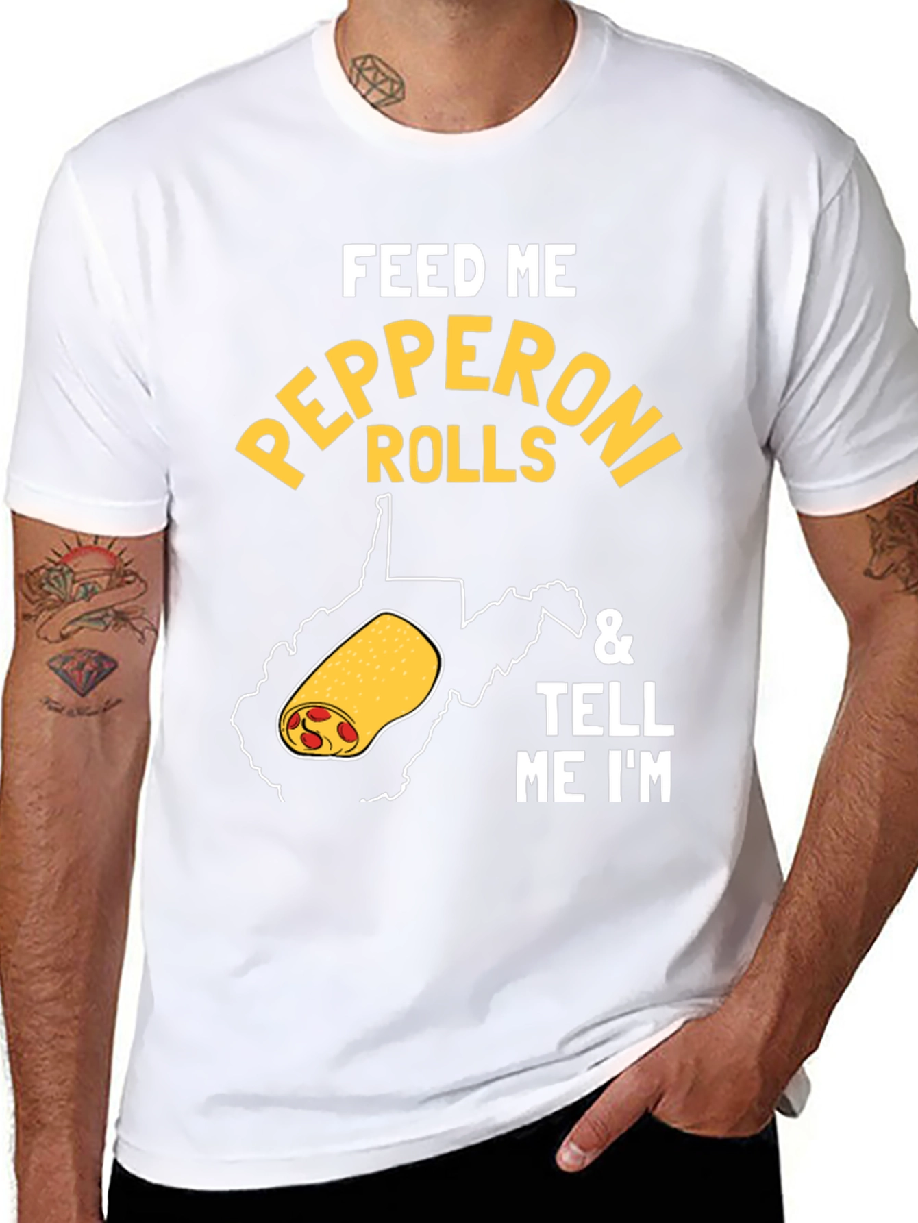 Feed Me Pepperoni Rolls Graphic Tee