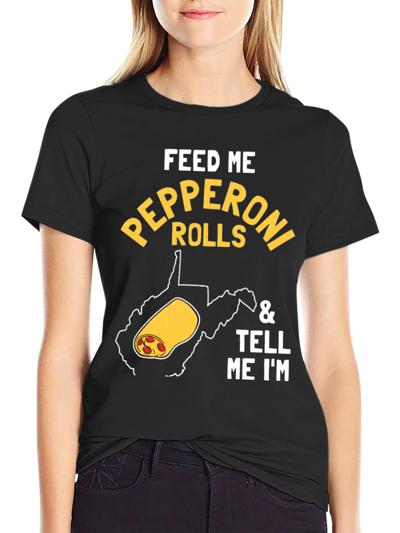 Feed Me Pepperoni Rolls Graphic Tee