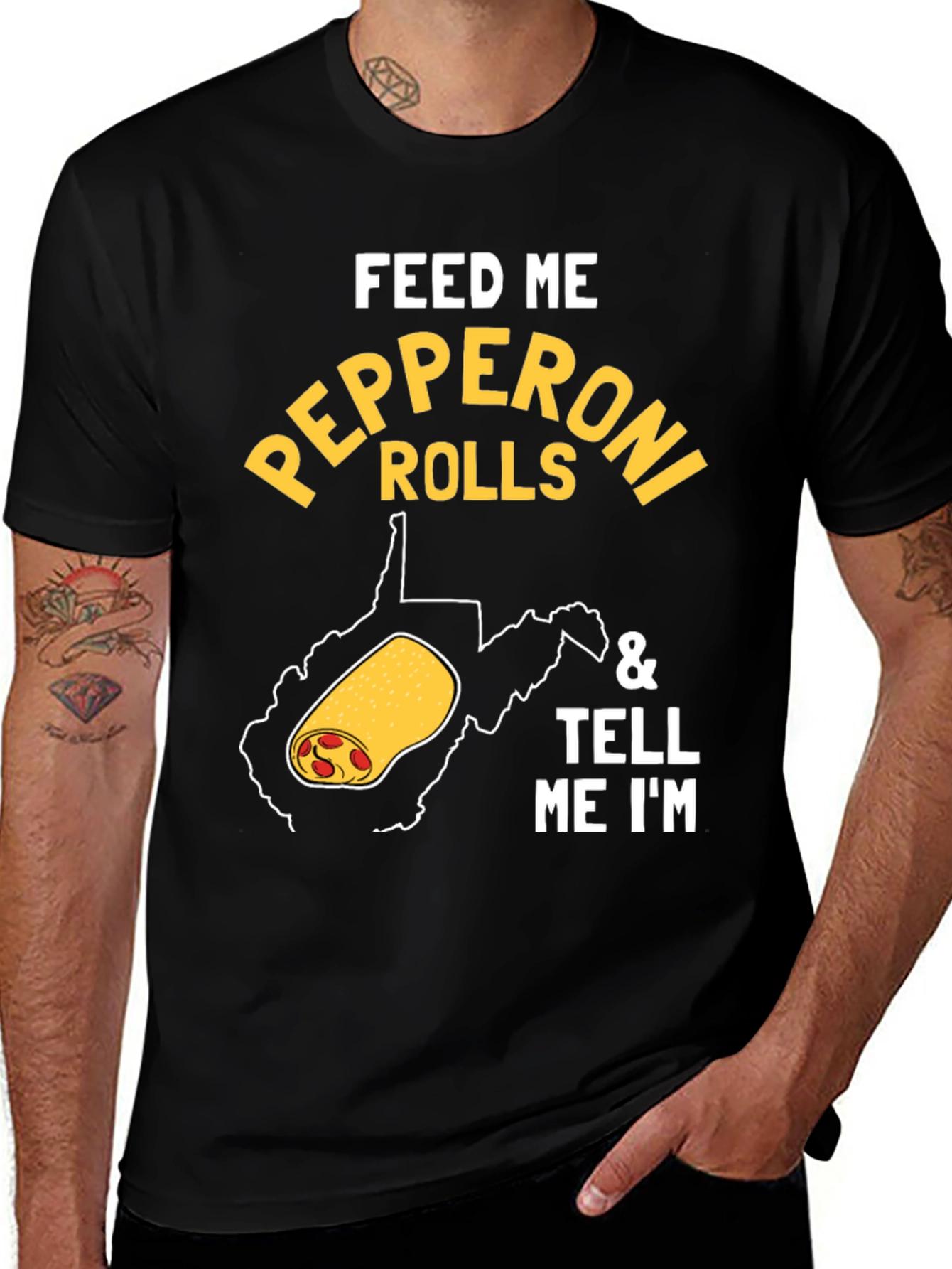Feed Me Pepperoni Rolls Graphic Tee