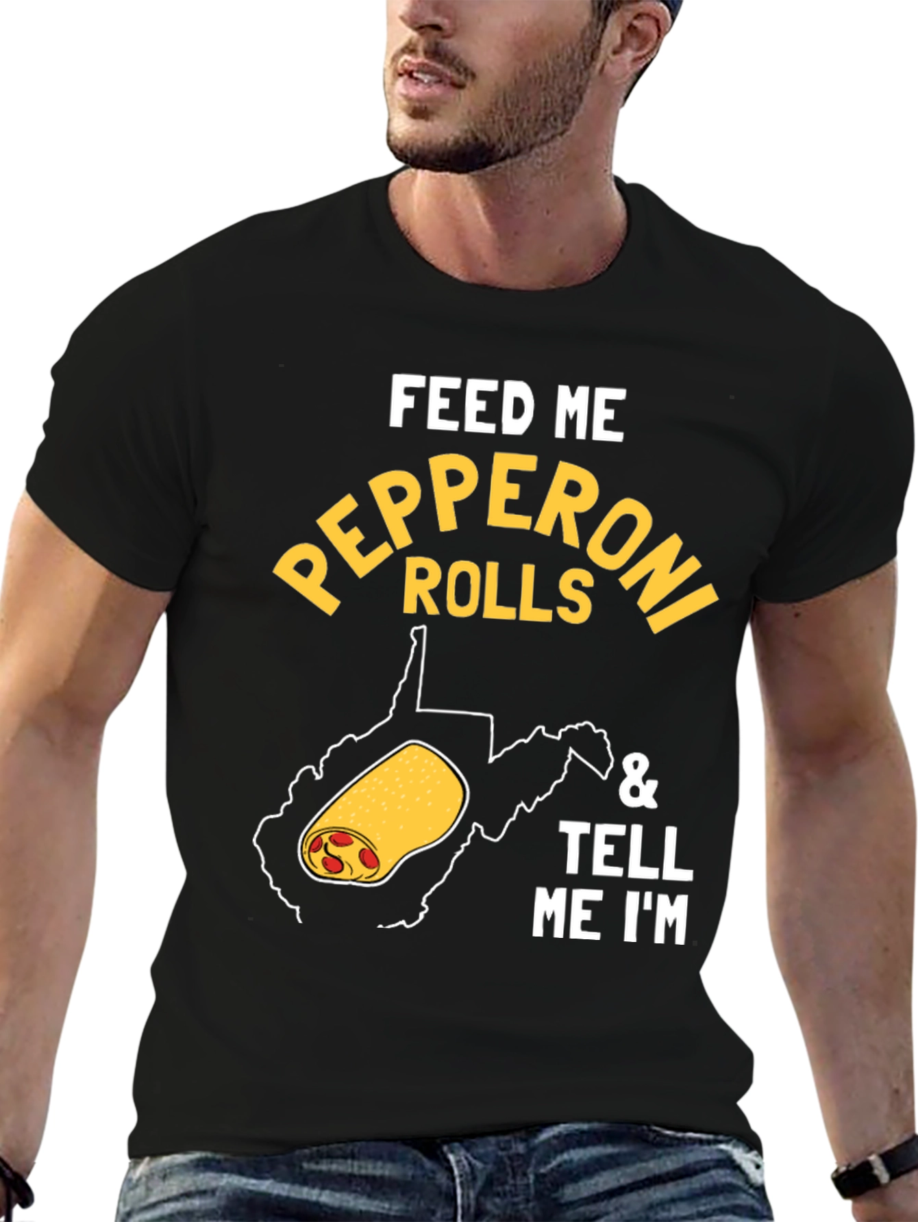 Feed Me Pepperoni Rolls Graphic Tee