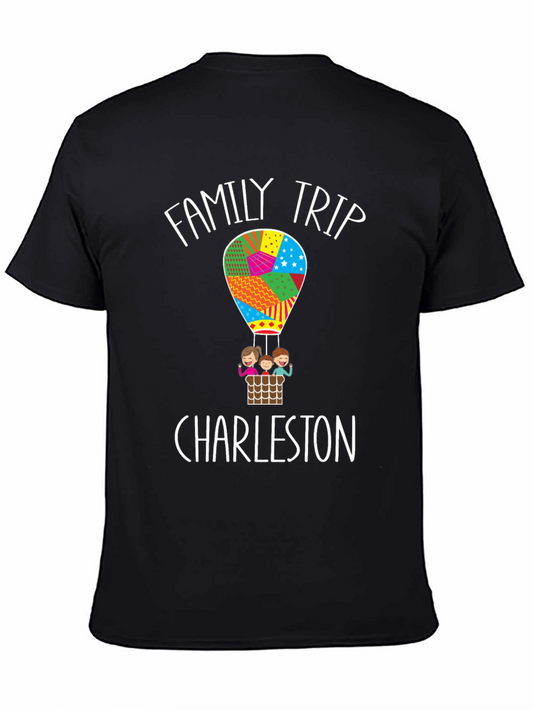 Family Trip Charleston Hot Air Balloon Graphic Tee