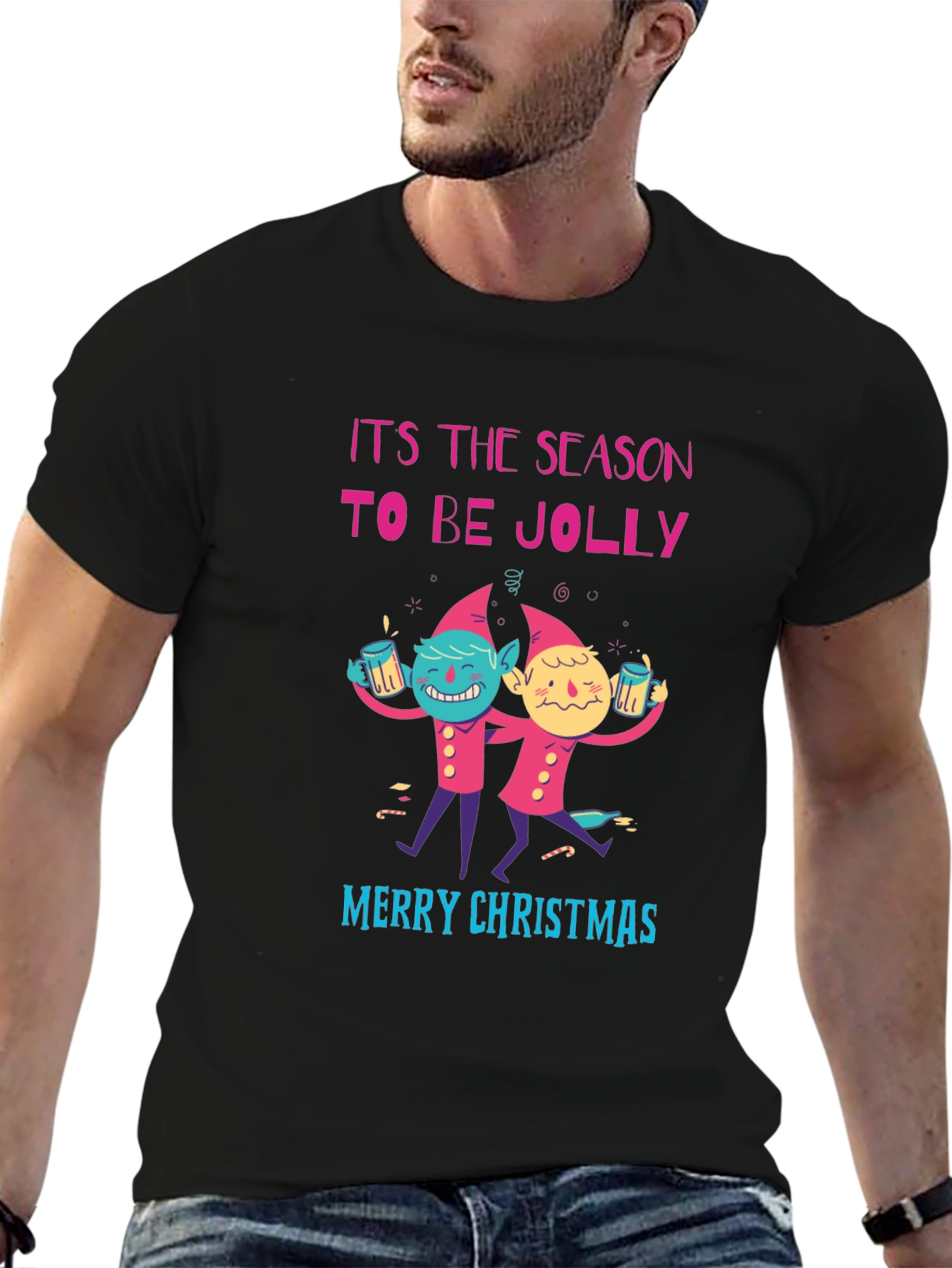 Festive Christmas T-Shirt: Season to be Jolly