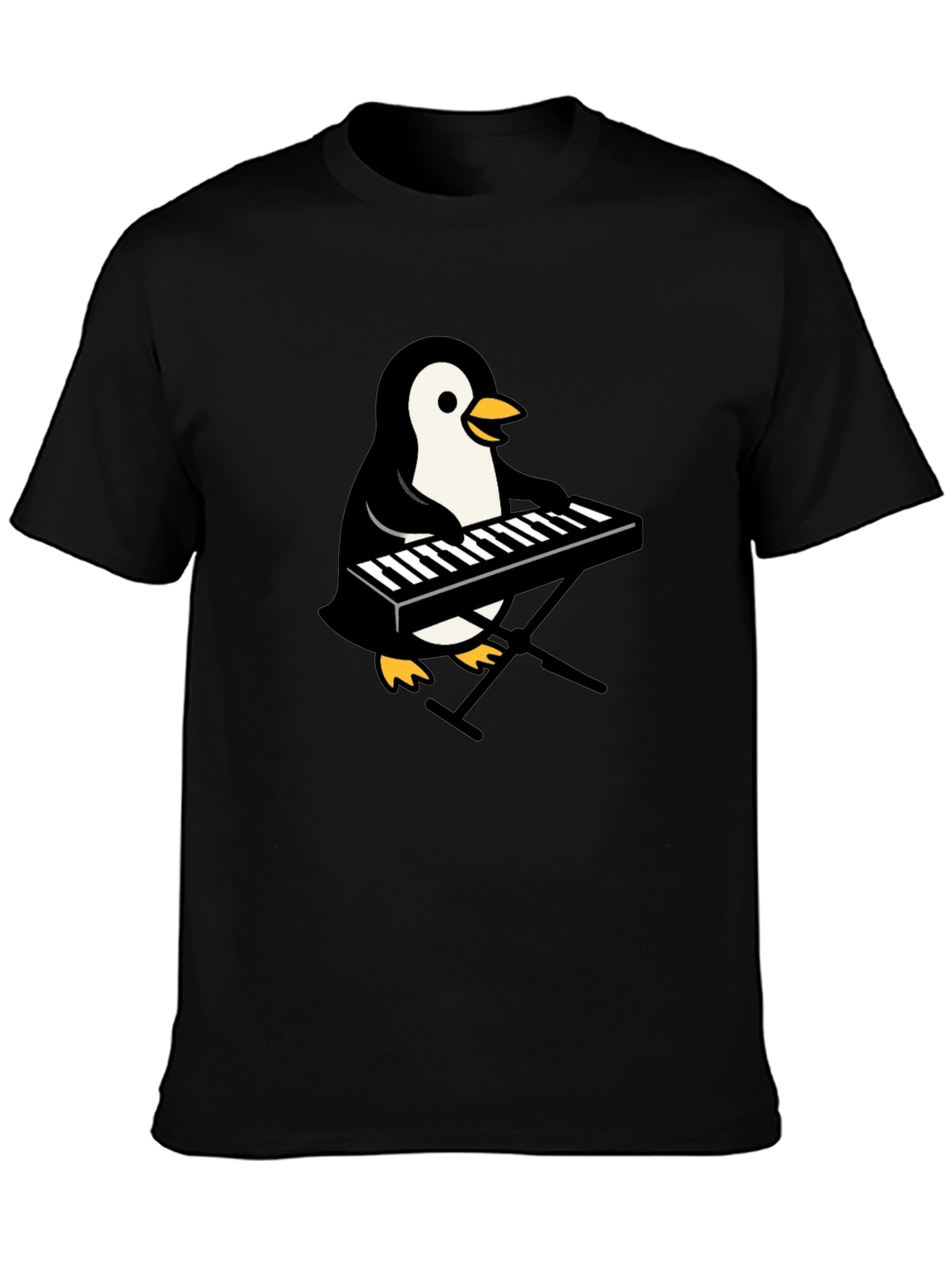 Penguin Musician T-Shirt - Cool Graphic Tee