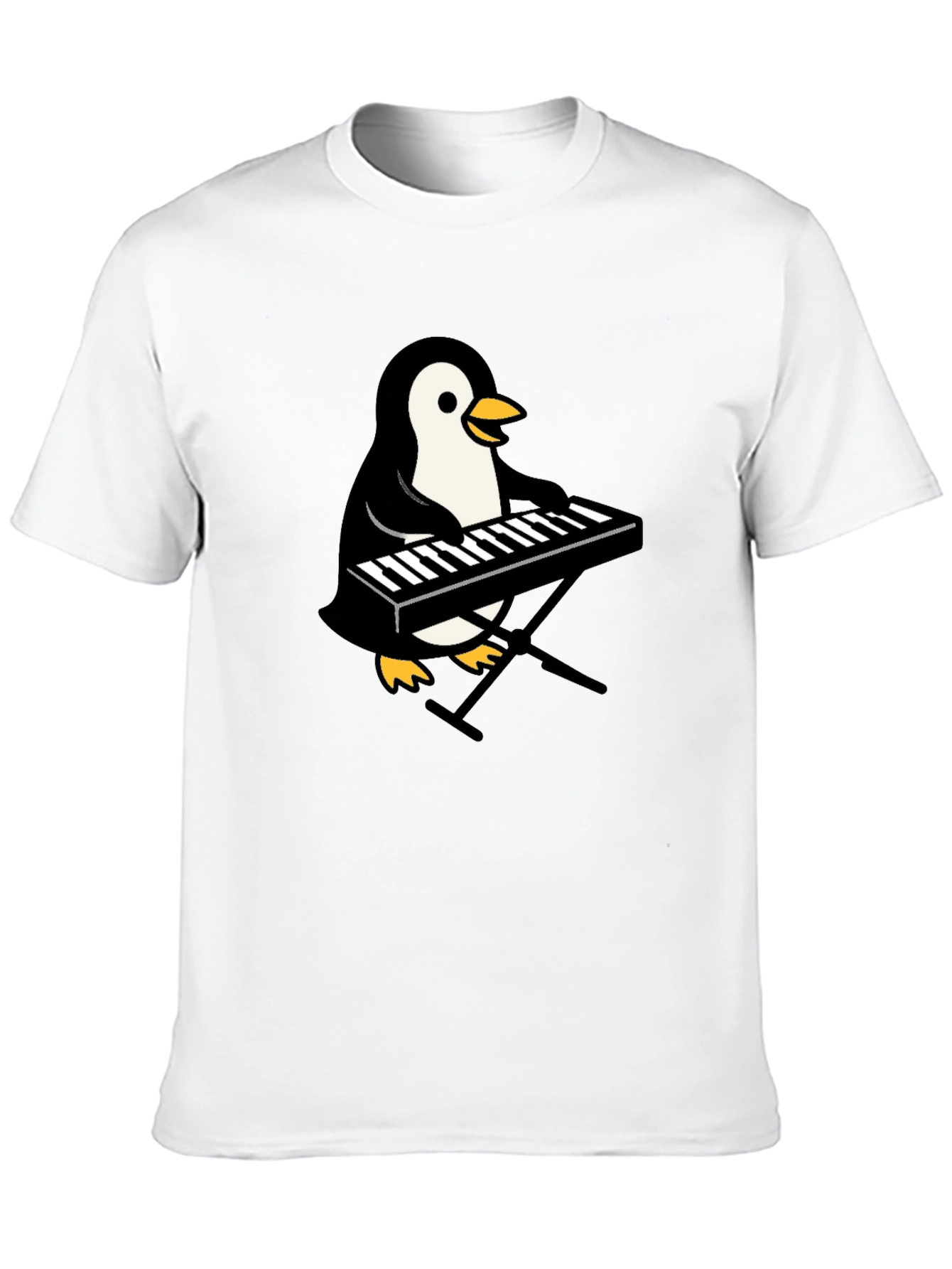 Penguin Musician T-Shirt - Cool Graphic Tee