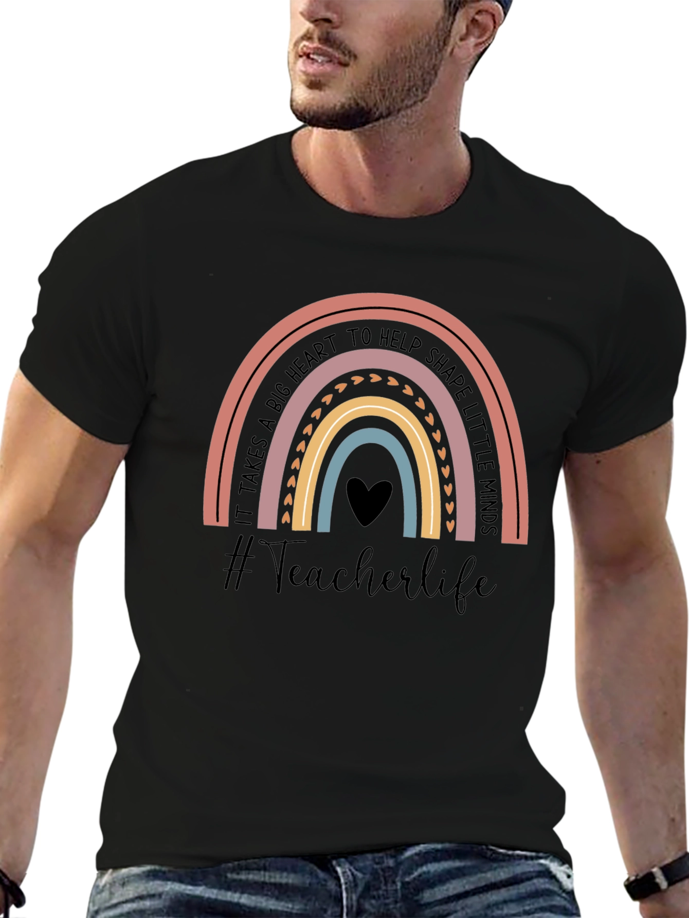 Teacher Life Rainbow Graphic Tee