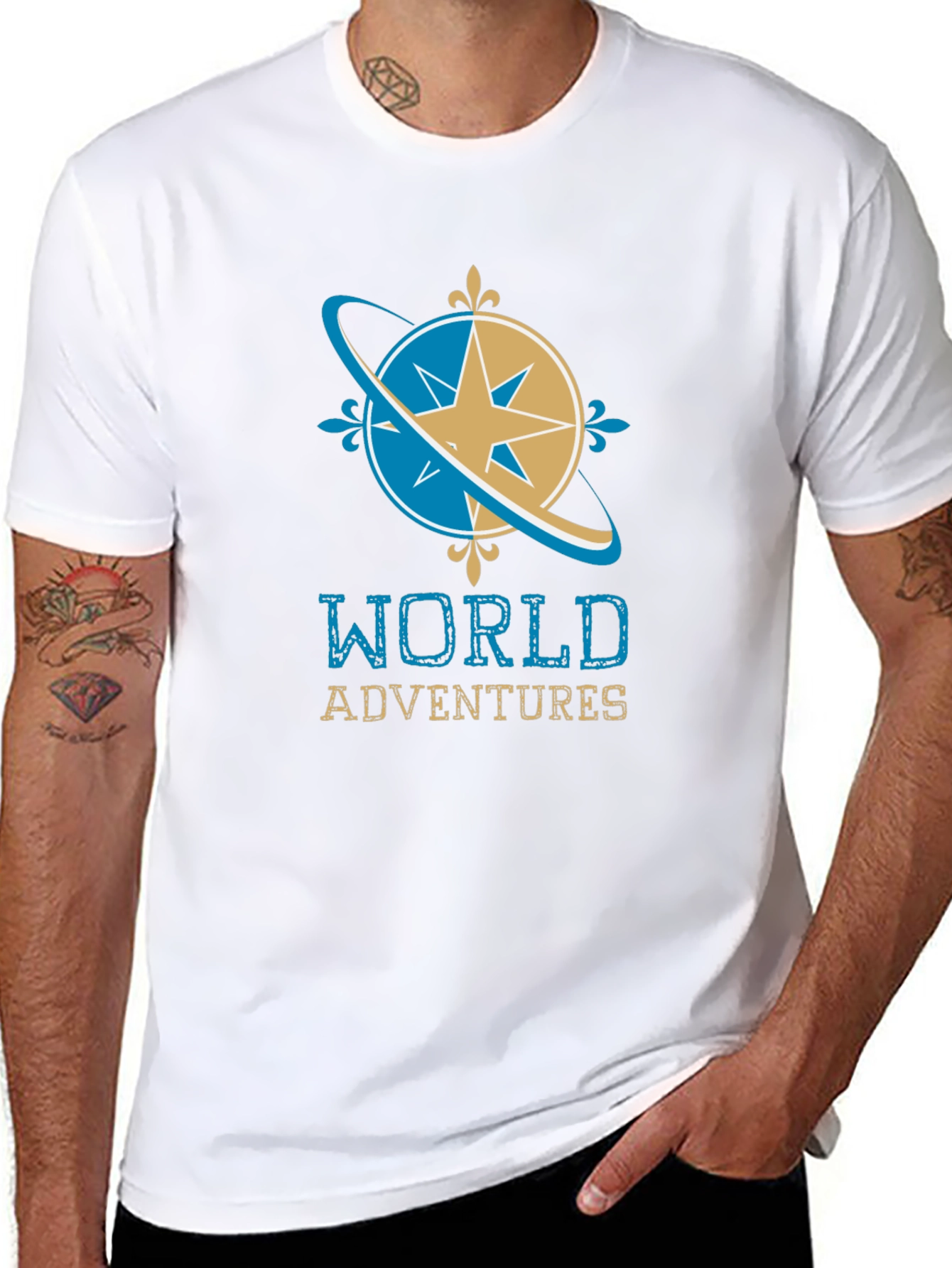 World Adventures Graphic Tee - Stylish Travel Shirt