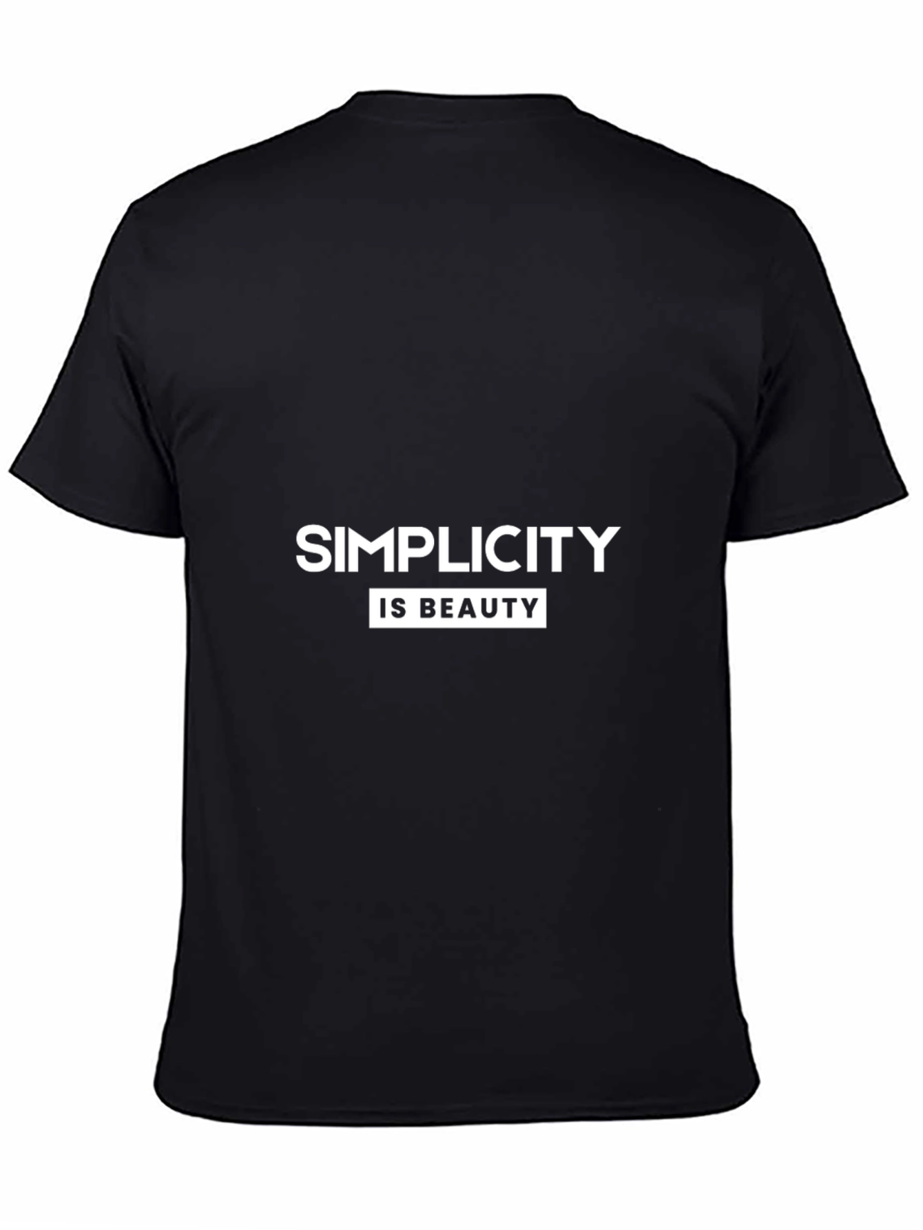 Simplicity is Beauty Black T-Shirt