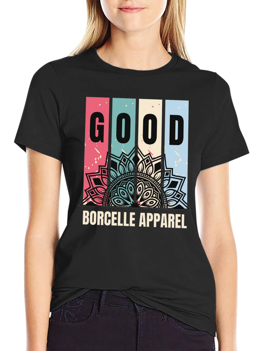 Good Mandala Graphic Print Black T-Shirt