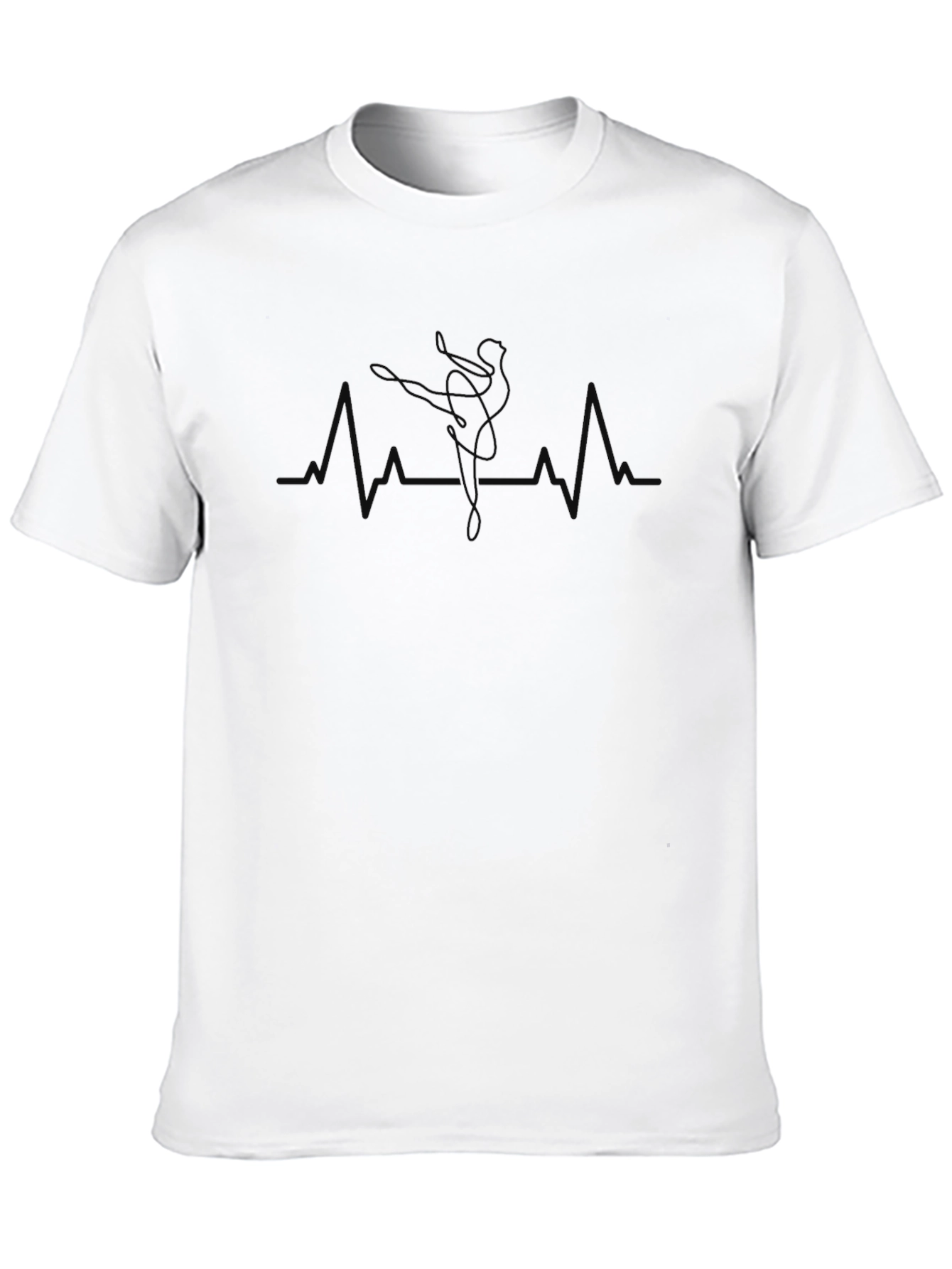 Ballerina Heartbeat Black T-Shirt