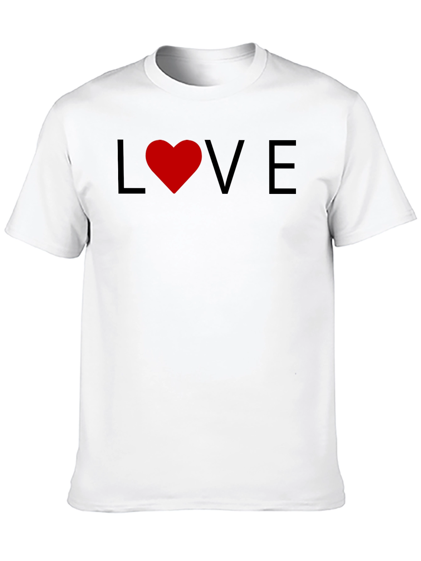 Love Graphic Tee - Black Cotton Casual T-Shirt