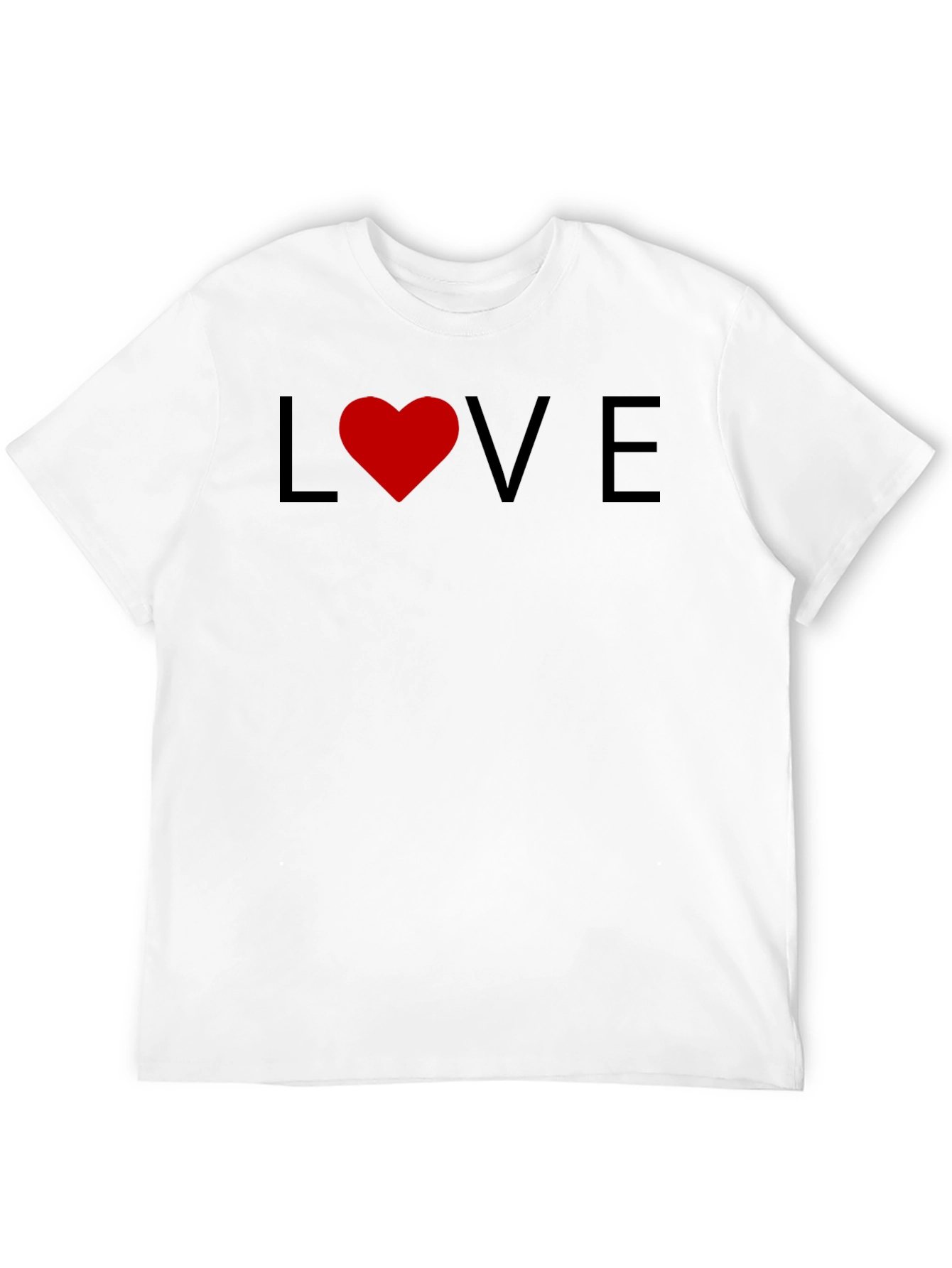 Love Graphic Tee - Black Cotton Casual T-Shirt