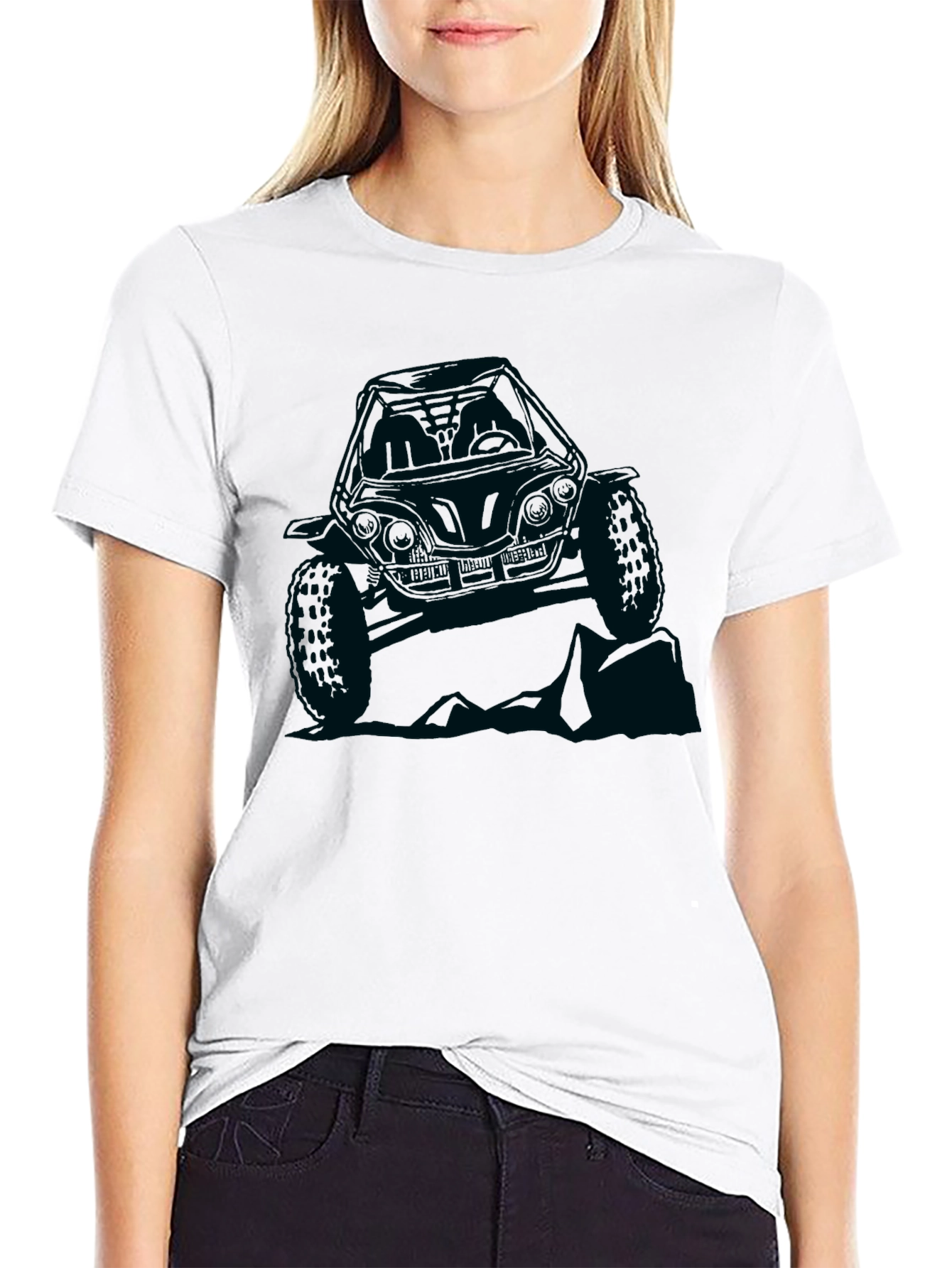 Off-Road Buggy Graphic T-Shirt - Black