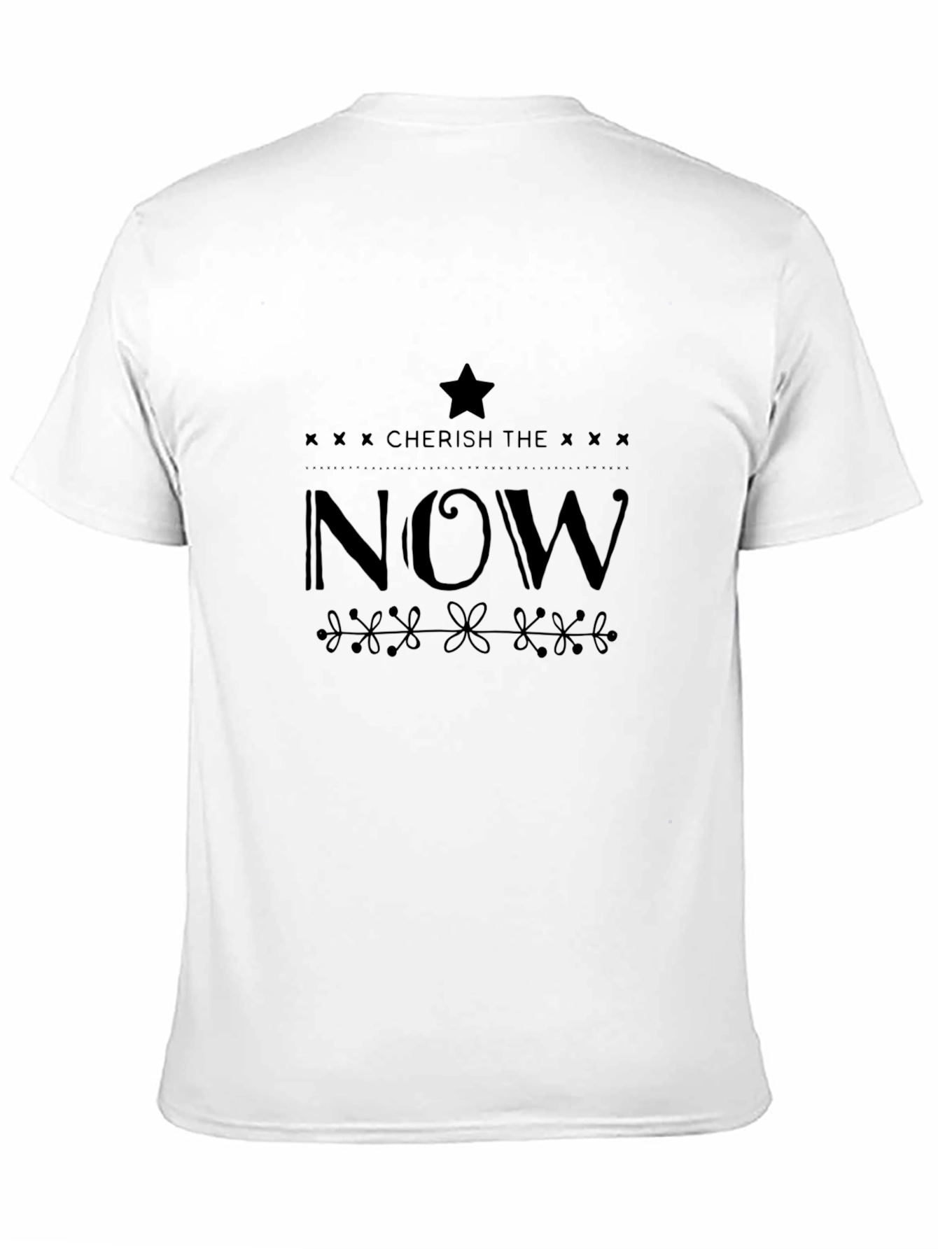 Cherish the Now Black Graphic Tee