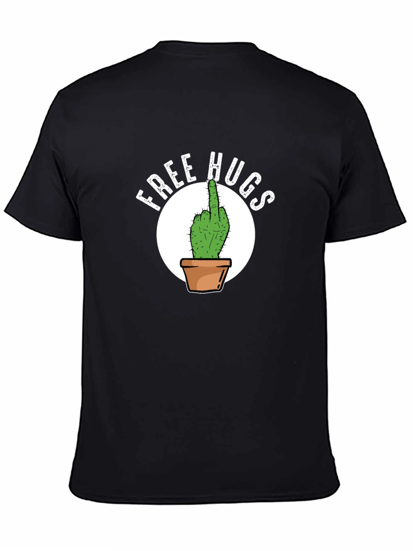 Free Hugs Cactus Graphic T-Shirt