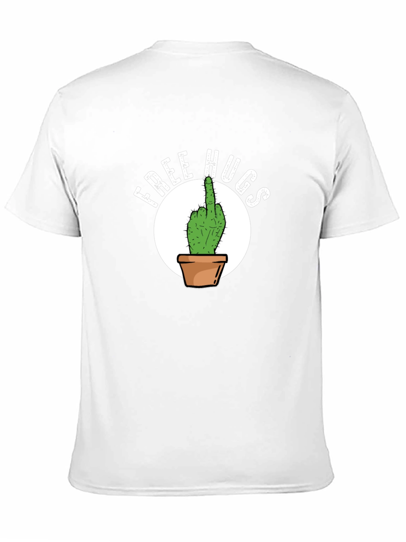 Free Hugs Cactus Graphic T-Shirt