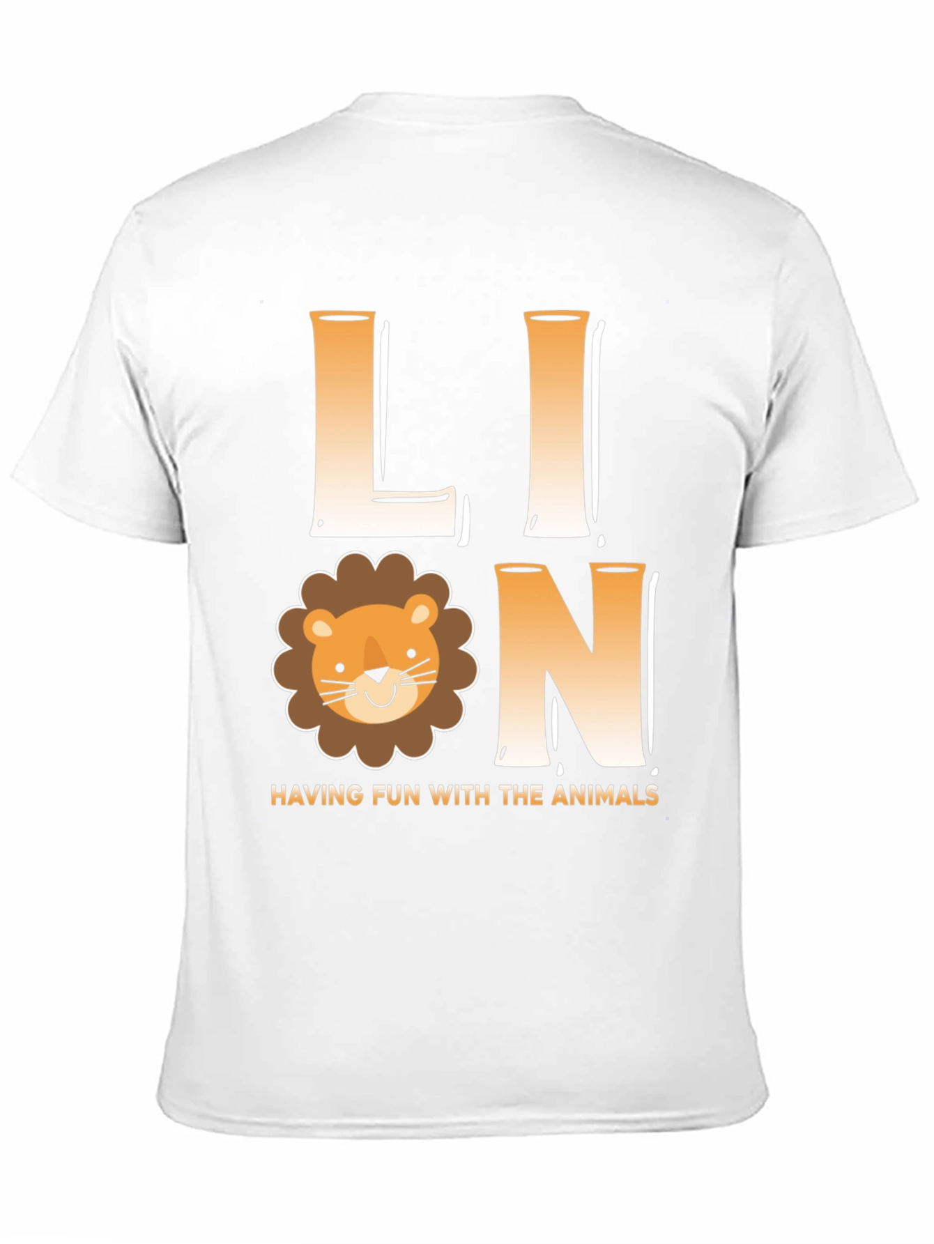 Lion Cartoon T-Shirt - Fun with Animals Graphic Tee