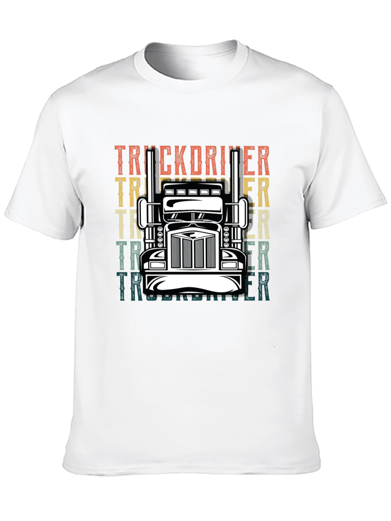 Truck Driver Graphic Tee - Retro Style