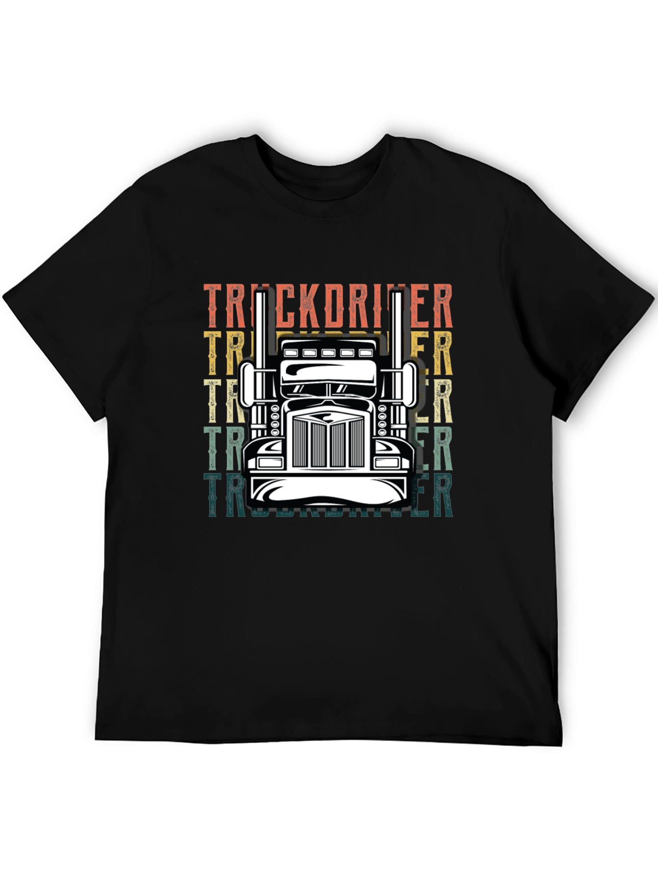 Truck Driver Graphic Tee - Retro Style