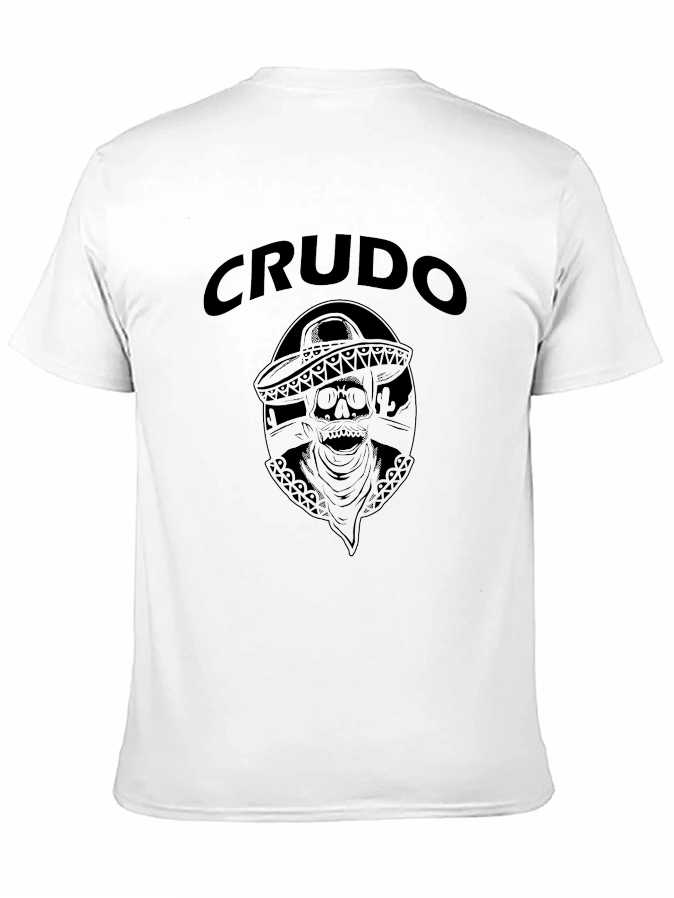 Crudo Skull Graphic Tee - Mens Black T-Shirt