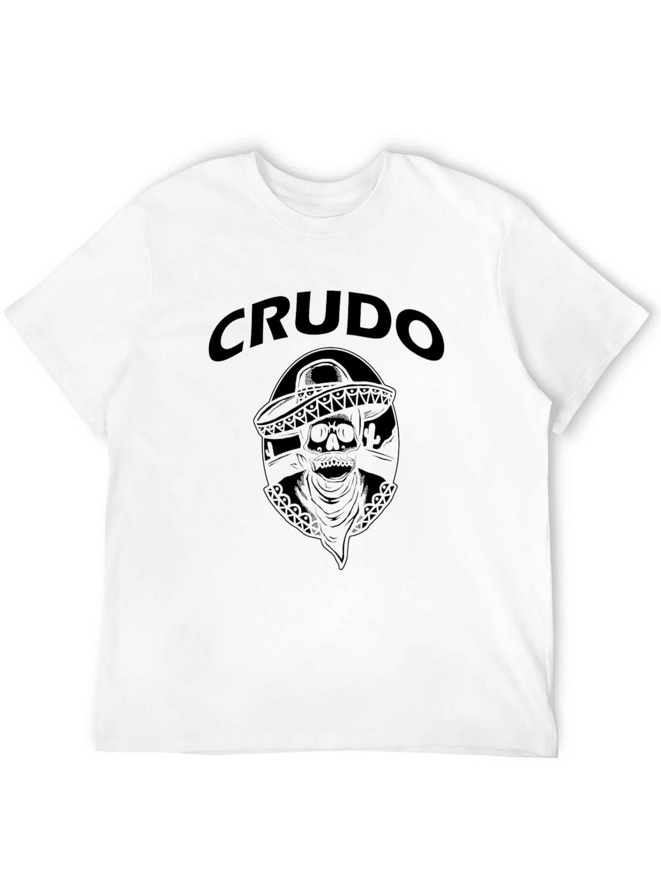 Crudo Skull Graphic Tee - Mens Black T-Shirt