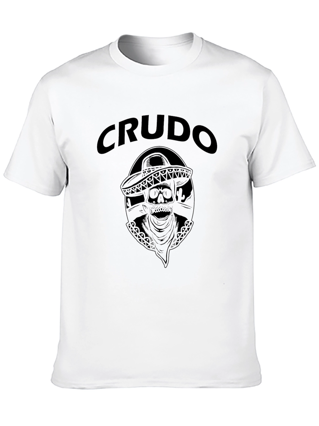 Crudo Skull Graphic Tee - Mens Black T-Shirt