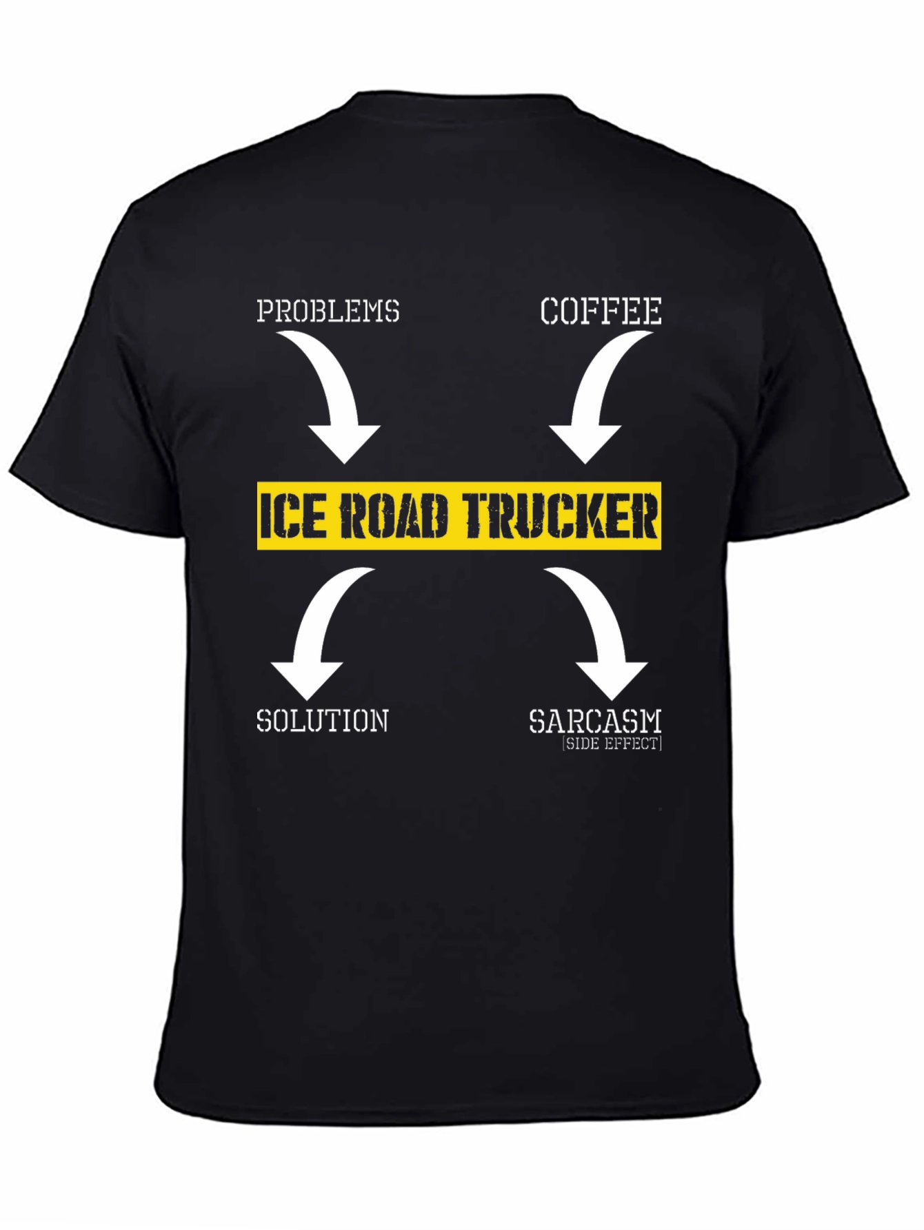 Ice Road Trucker T-Shirt - Coffee Solution Sarcasm