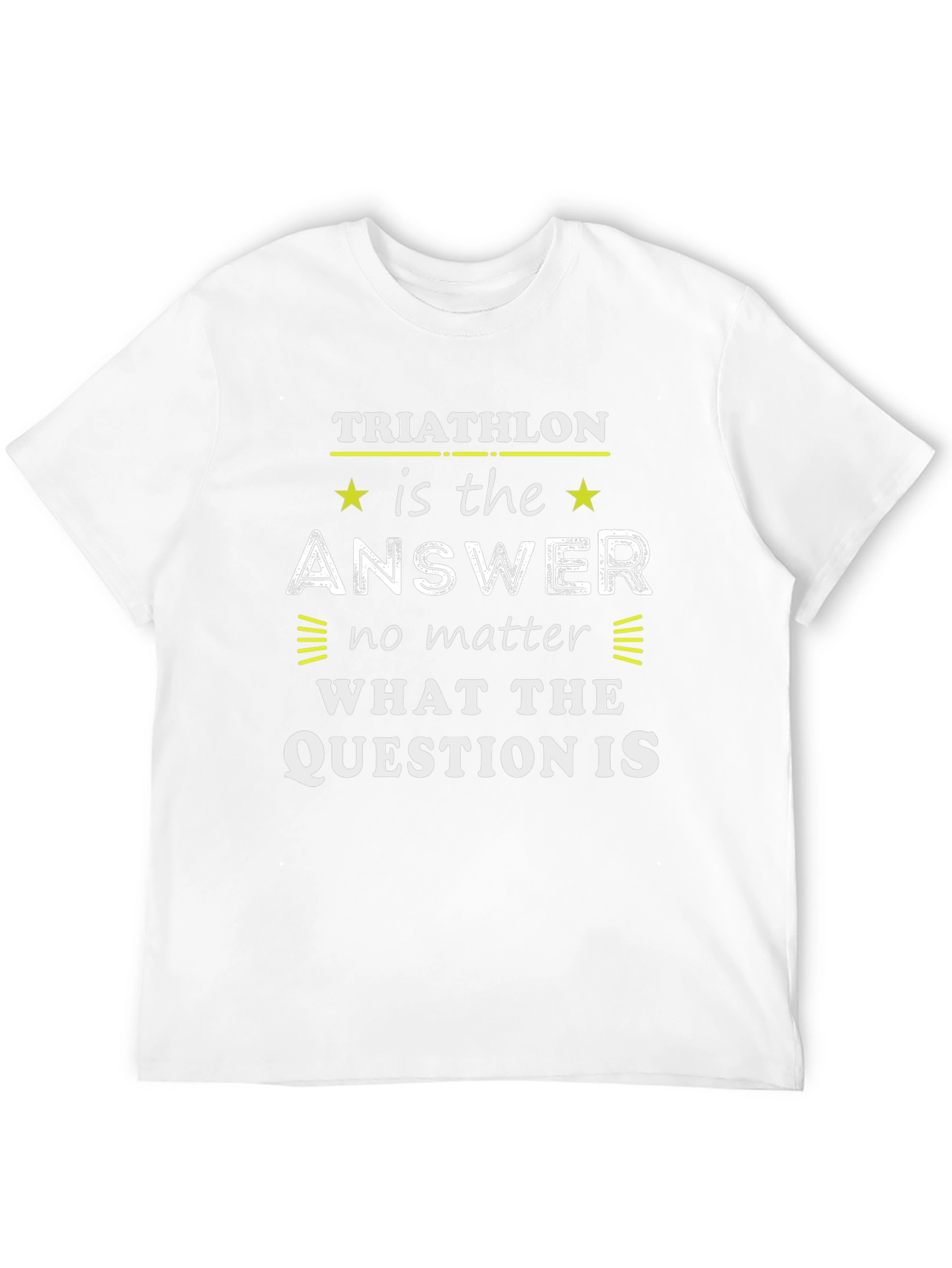 Triathlon Answer T-Shirt Sport Tee