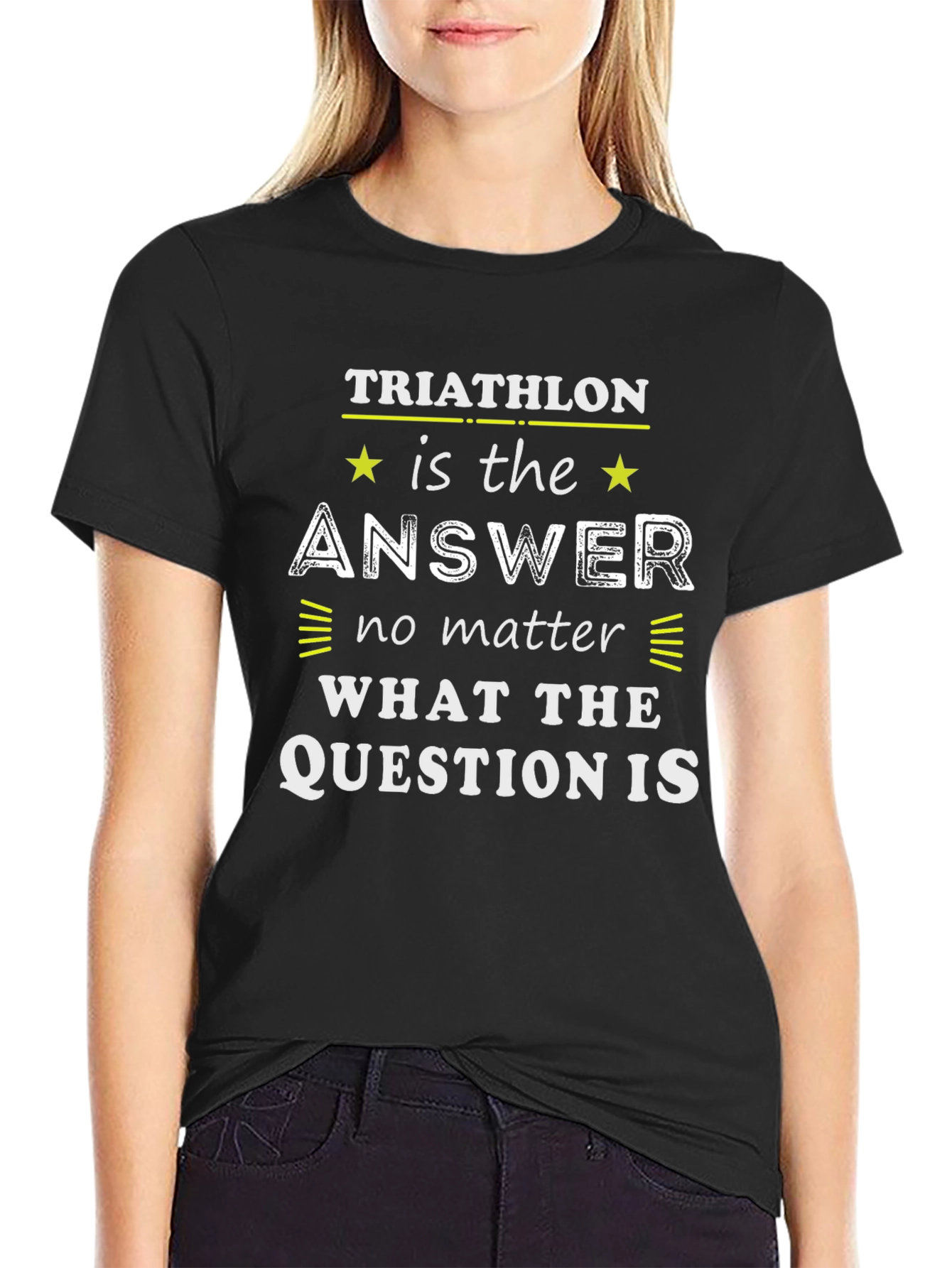 Triathlon Answer T-Shirt Sport Tee