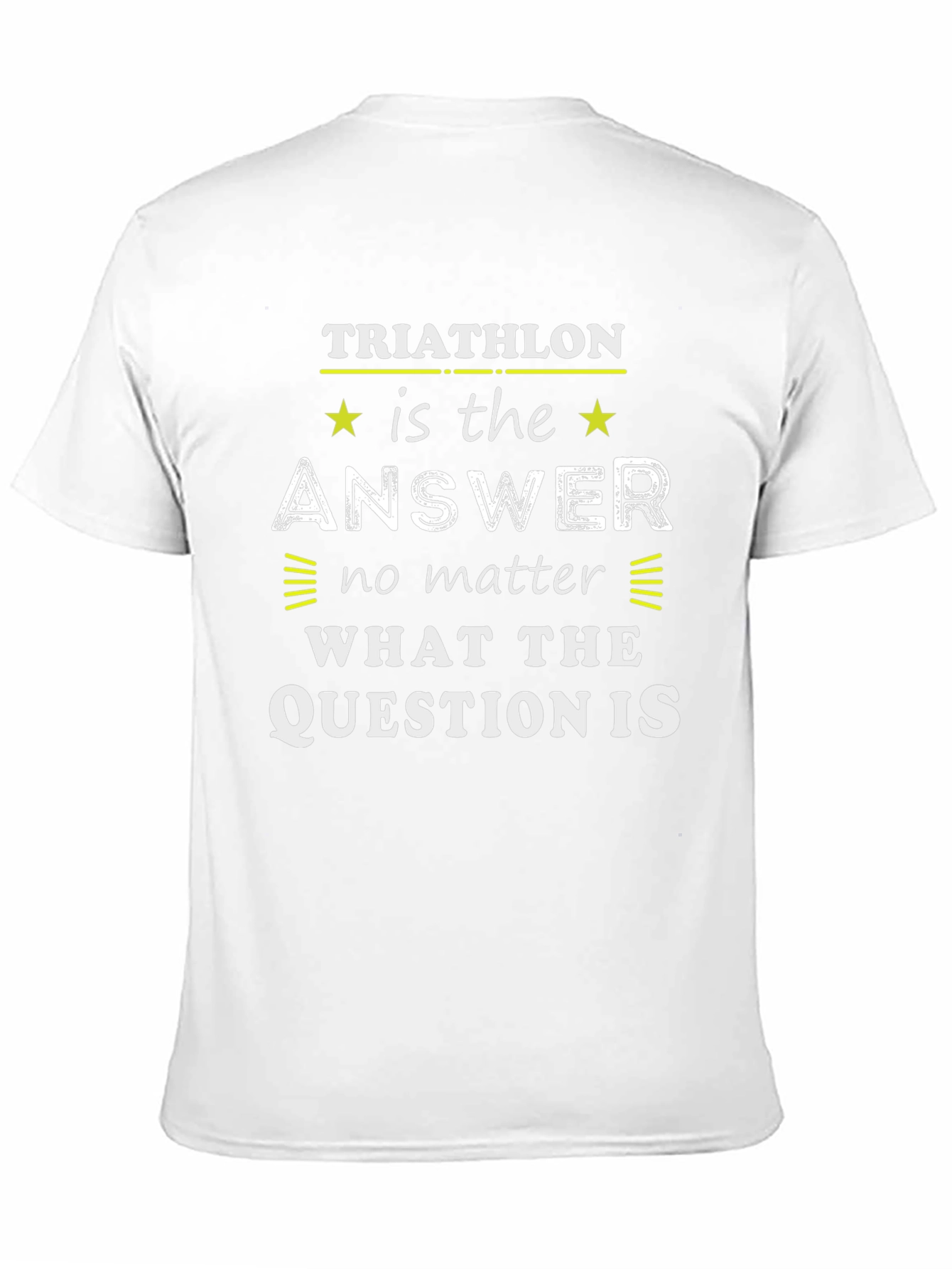 Triathlon Answer T-Shirt Sport Tee