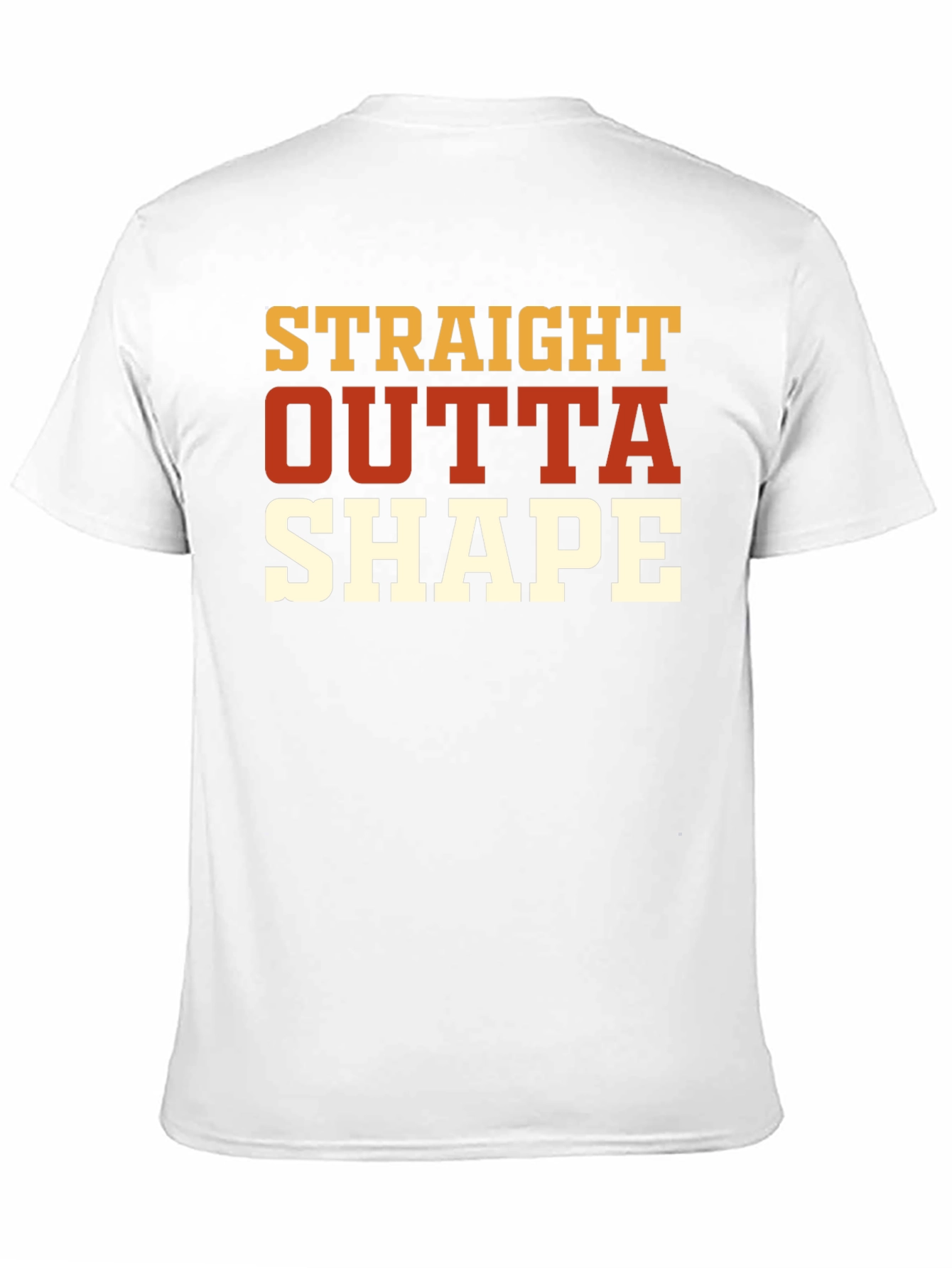 Straight Outta Shape Black Graphic T-Shirt