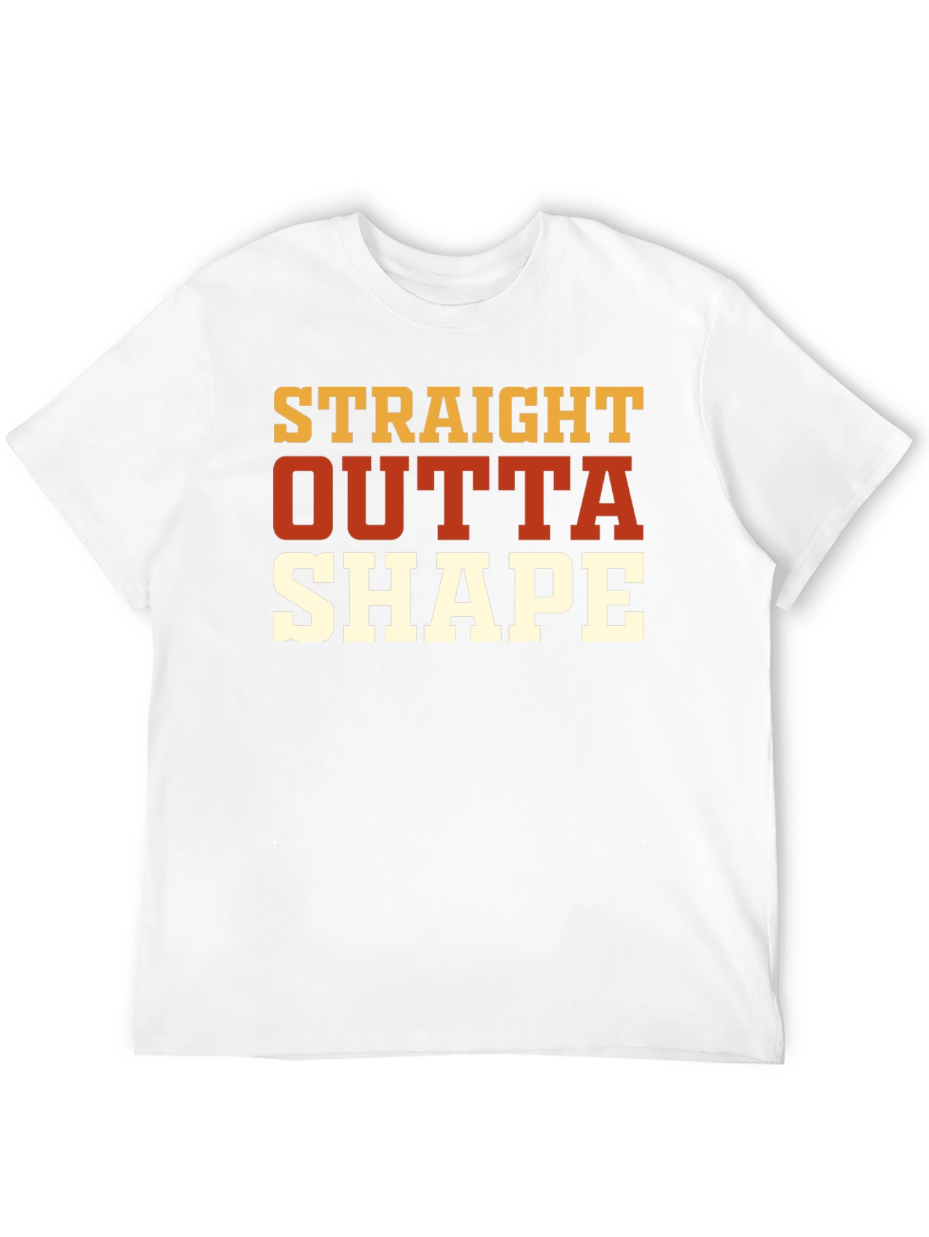 Straight Outta Shape Black Graphic T-Shirt