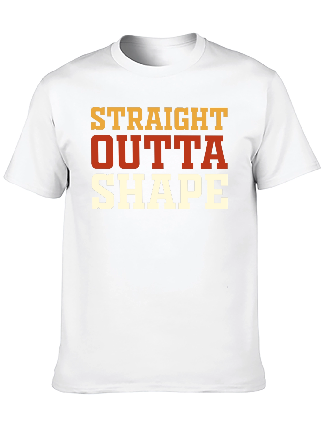 Straight Outta Shape Black Graphic T-Shirt
