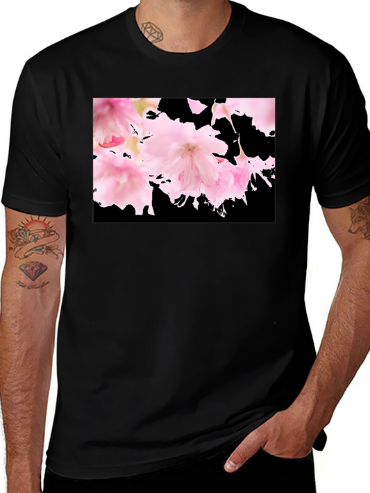 Floral Black T-Shirt