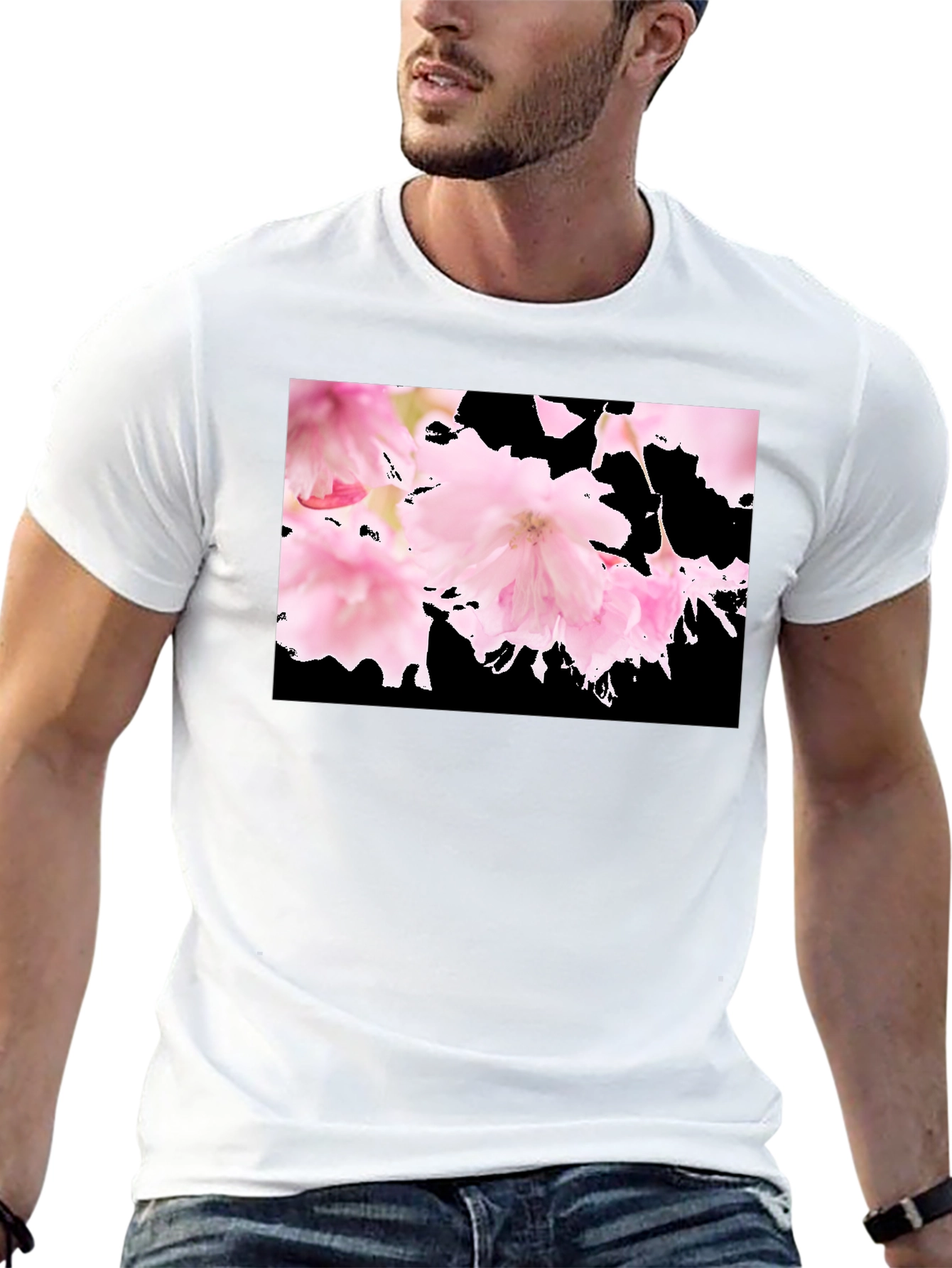 Floral Black T-Shirt