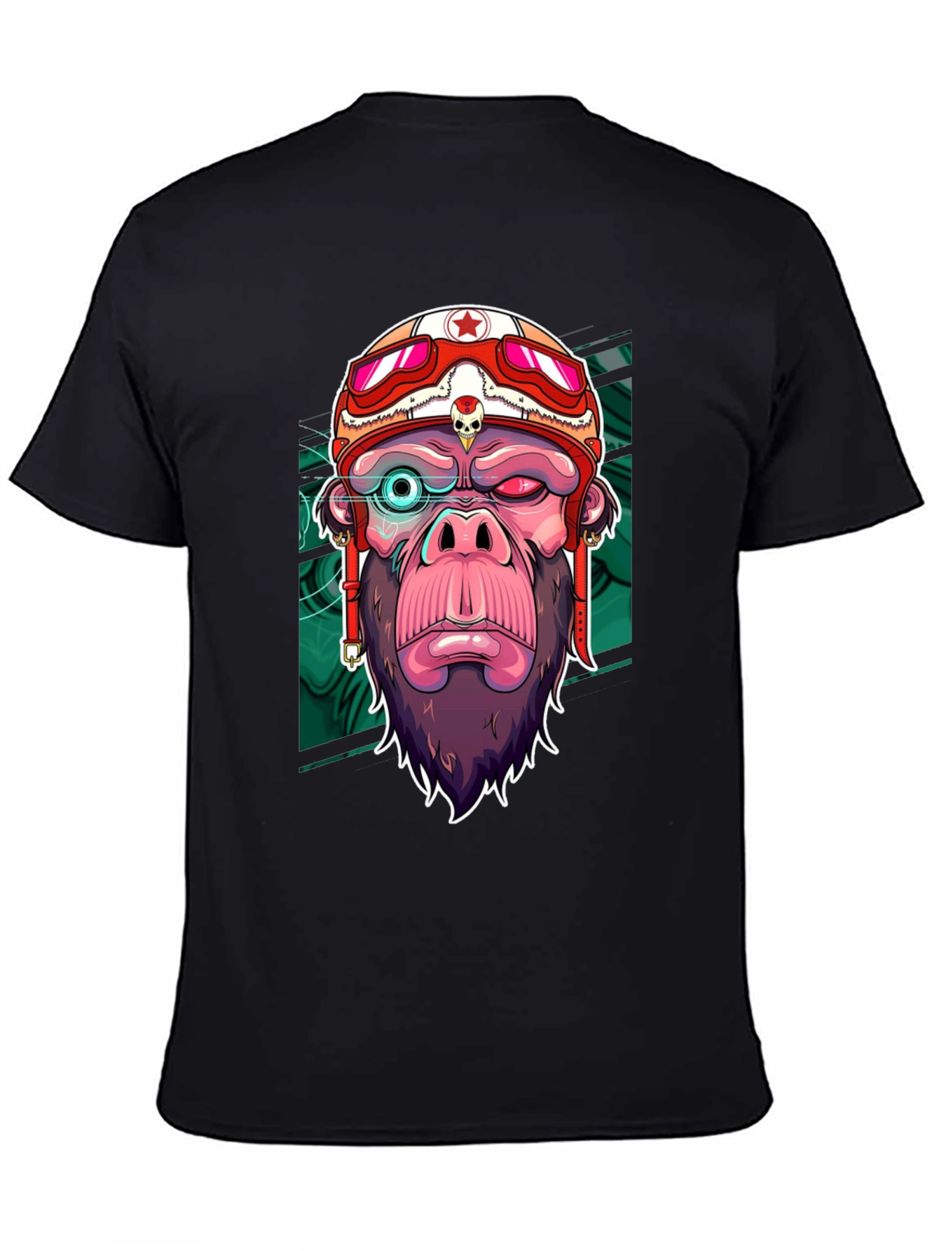 Cool Gorilla Rider Graphic T-Shirt