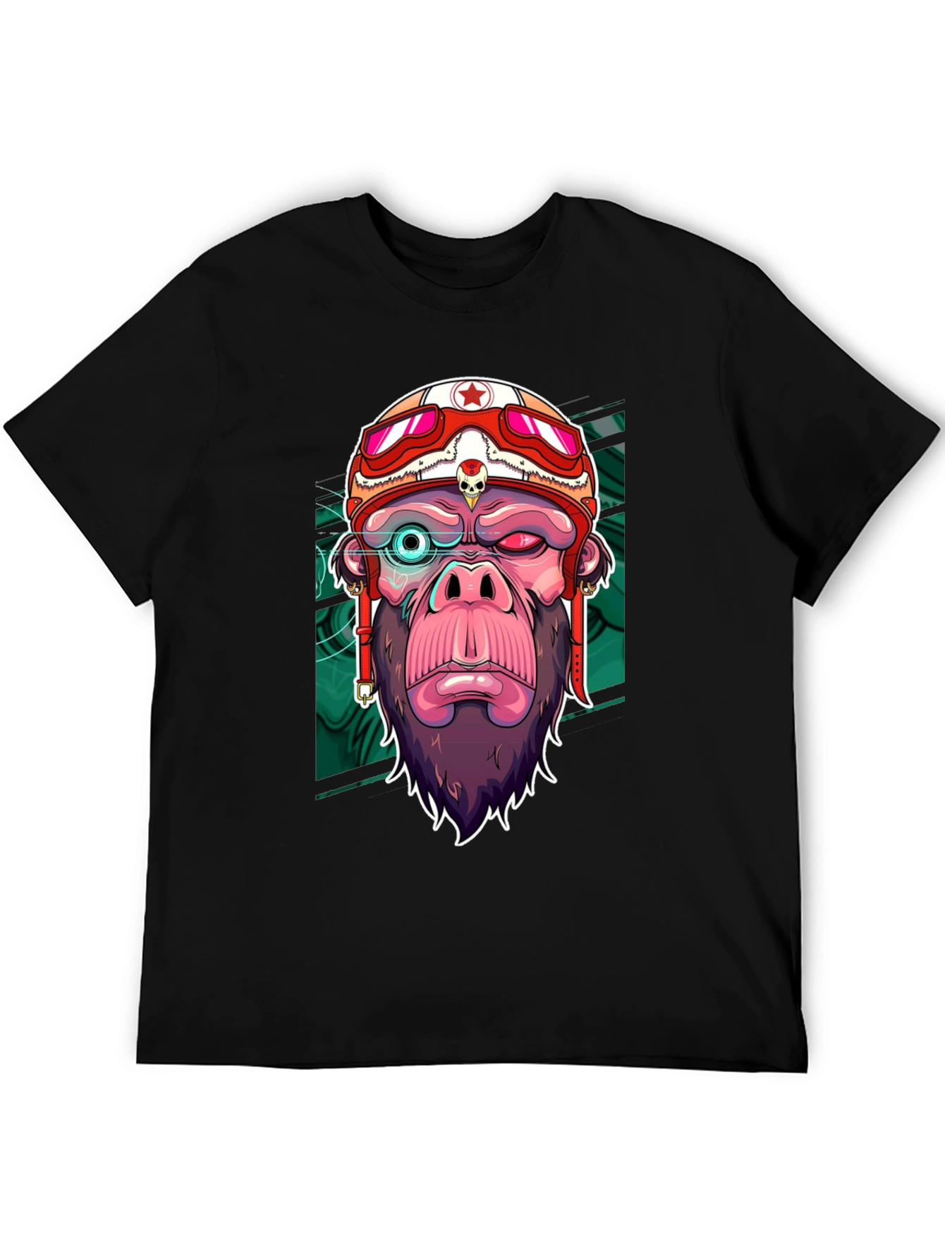 Cool Gorilla Rider Graphic T-Shirt