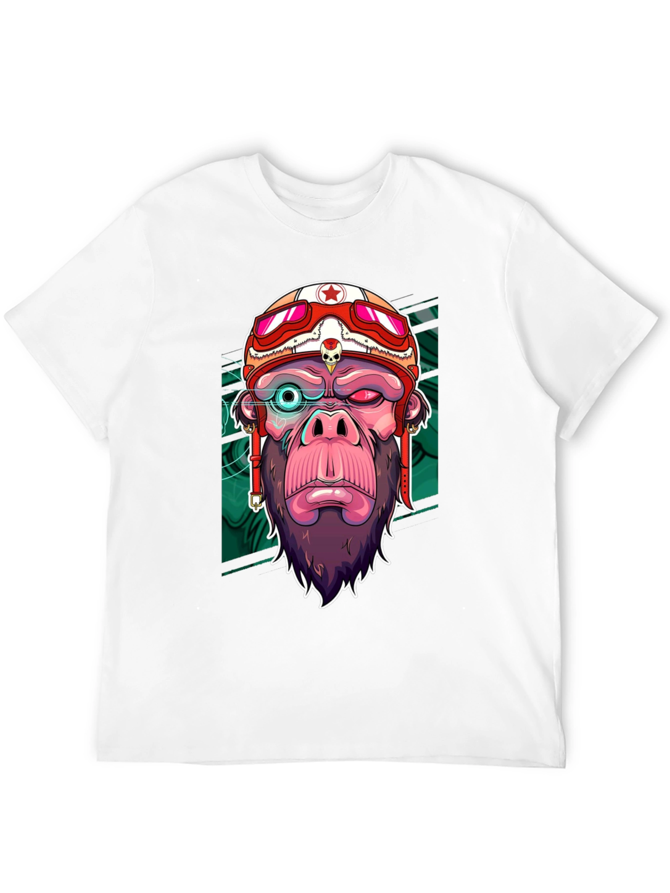 Cool Gorilla Rider Graphic T-Shirt