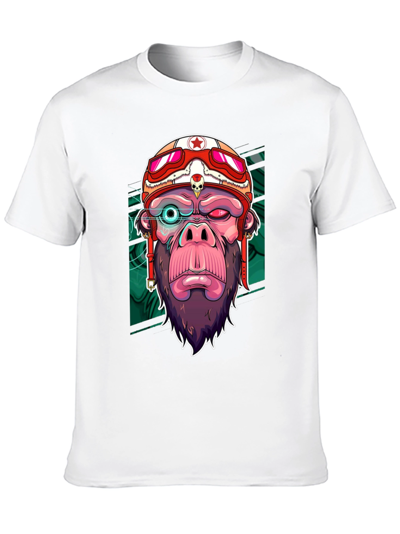 Cool Gorilla Rider Graphic T-Shirt