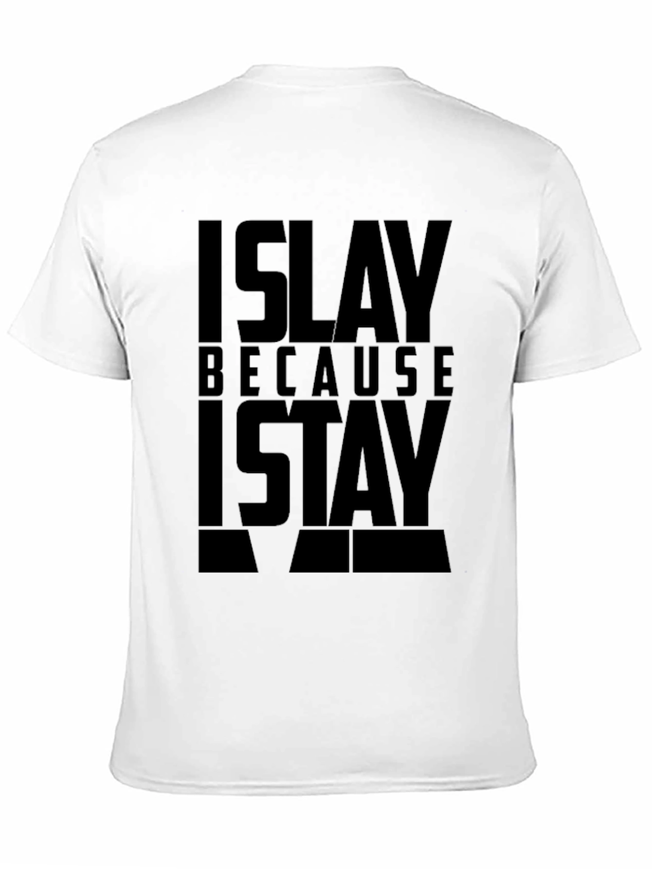 Islay Because I Stay Black Graphic T-Shirt