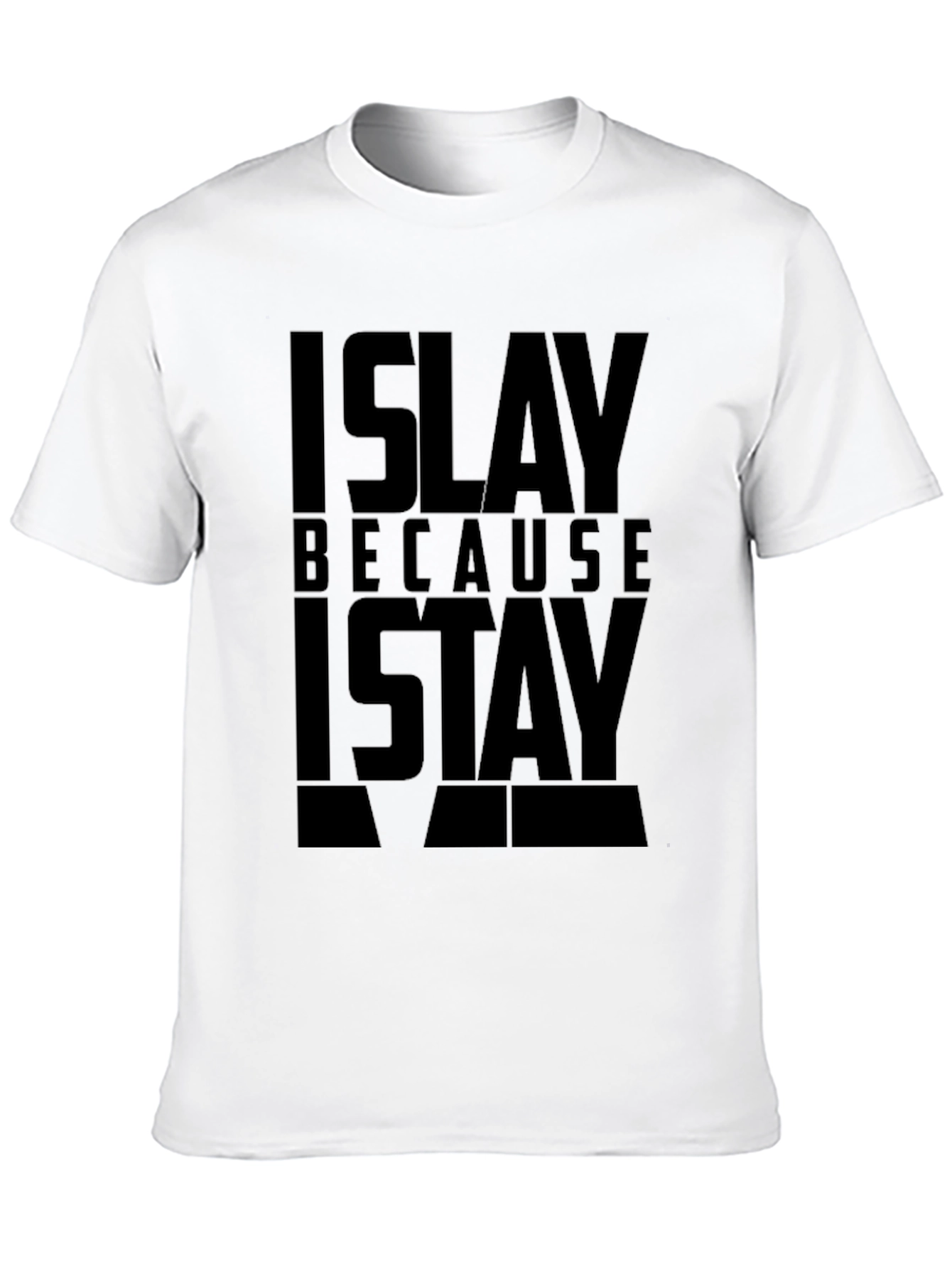 Islay Because I Stay Black Graphic T-Shirt