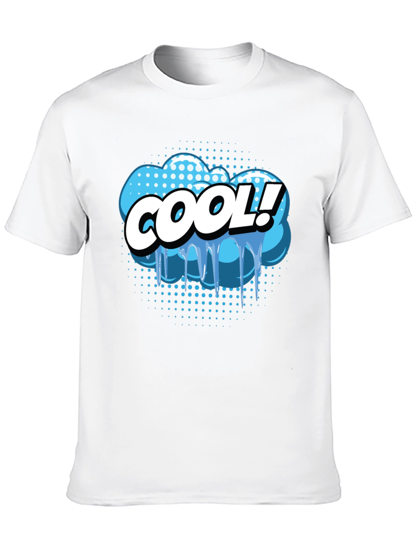 Cool Comic Style Graphic Tee - Black