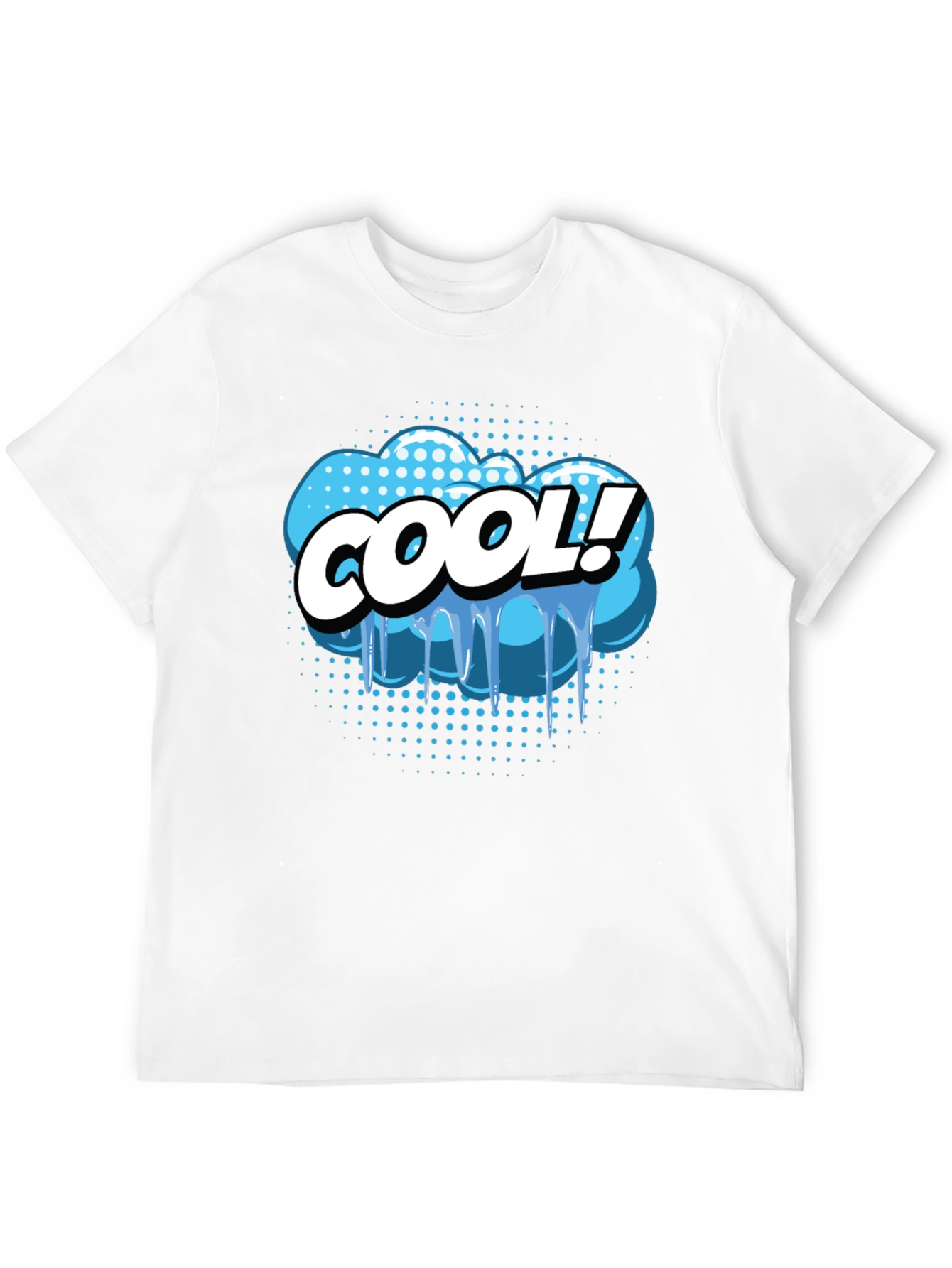 Cool Comic Style Graphic Tee - Black