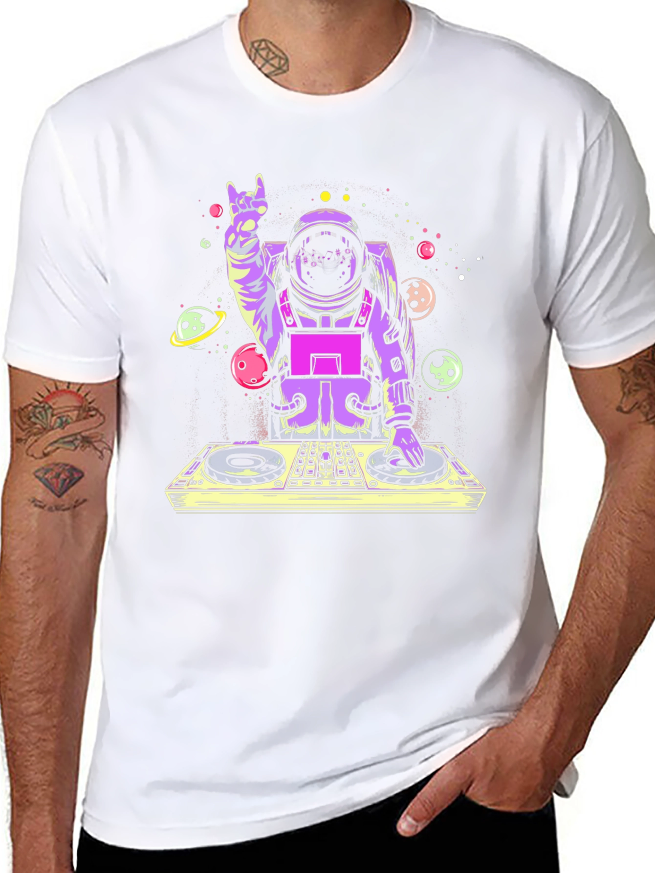 DJ Astronaut T-Shirt - Rock On in Space!