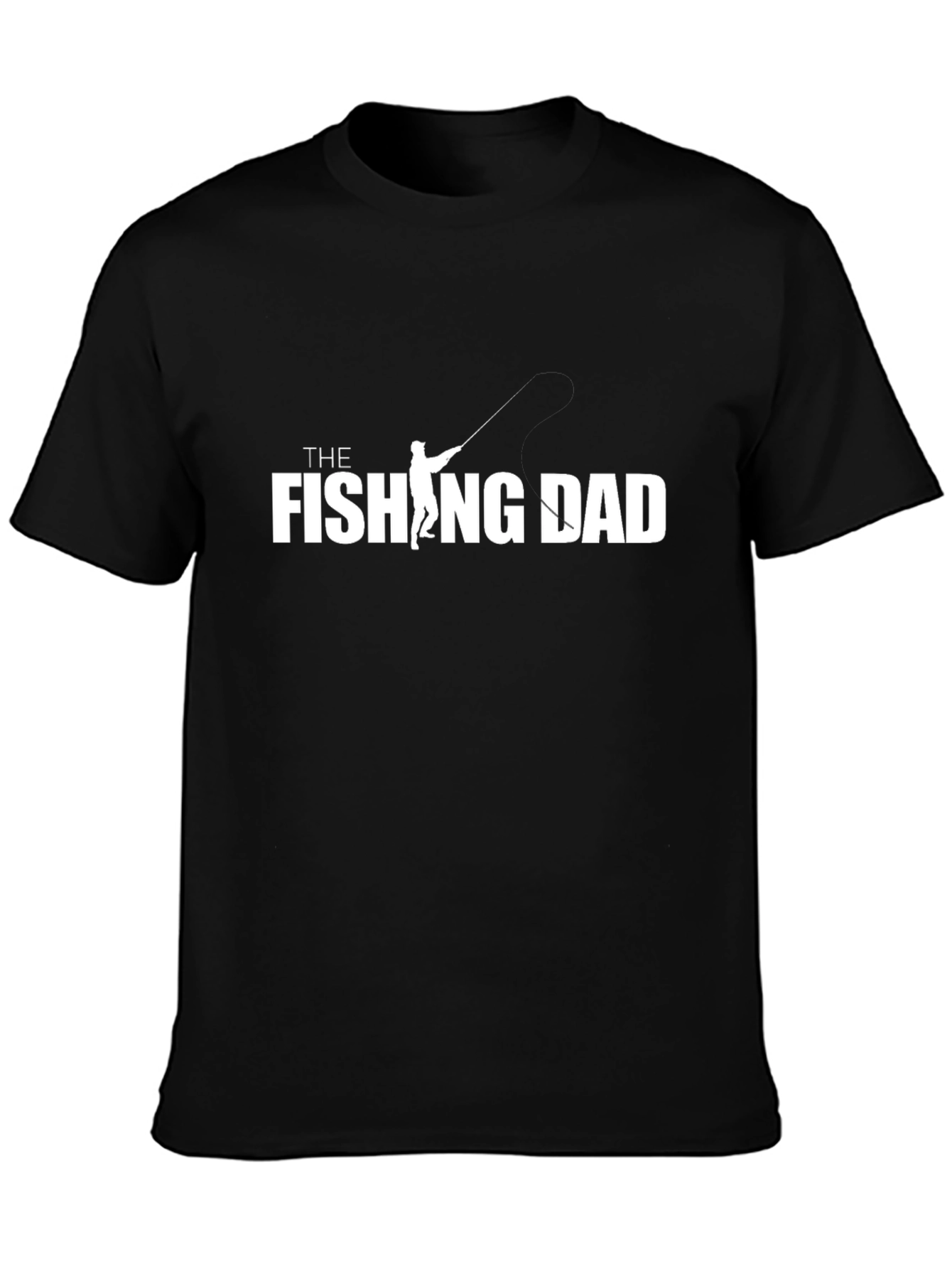 The Fishing Dad Graphic T-Shirt - Black