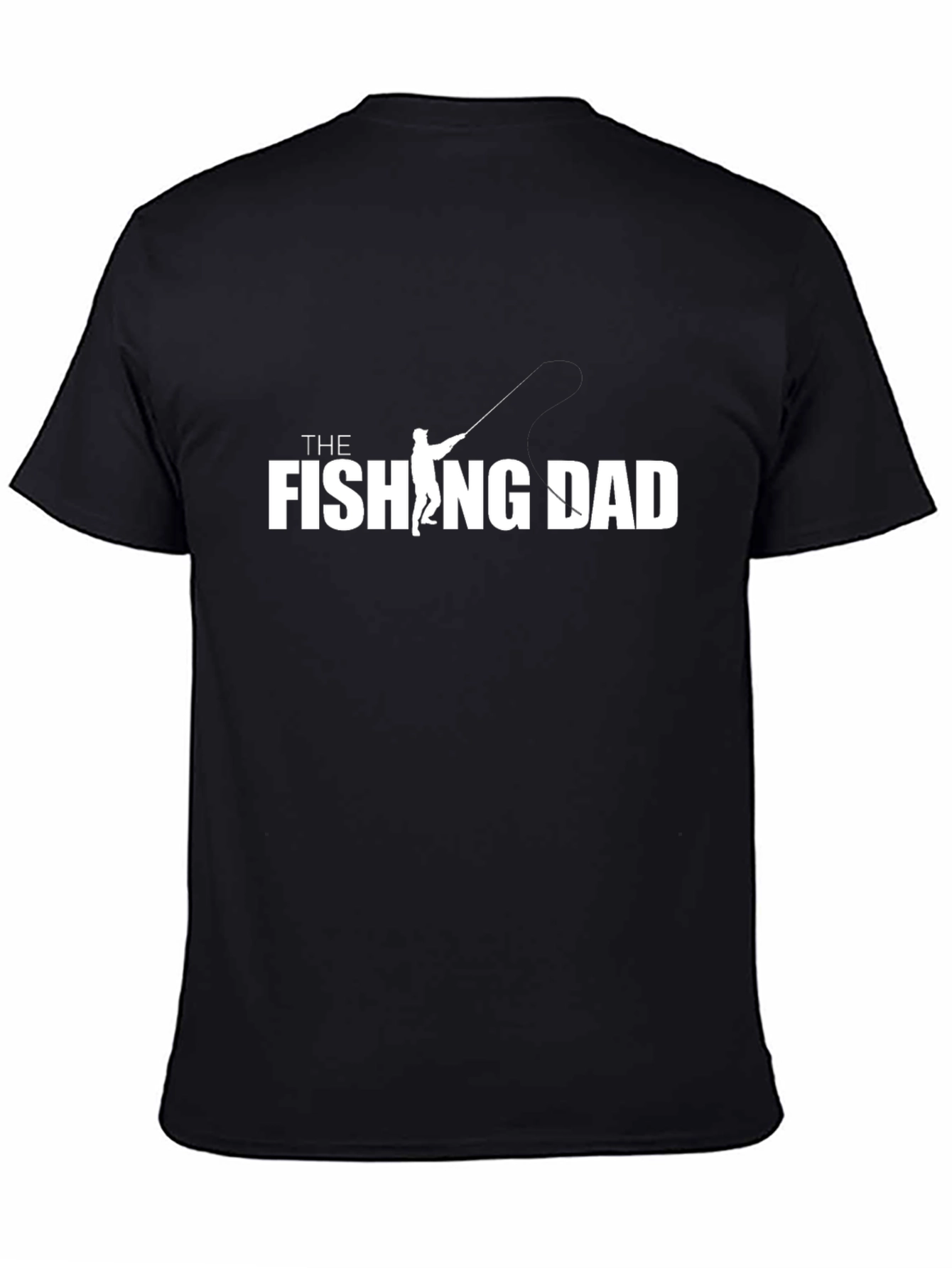 The Fishing Dad Graphic T-Shirt - Black