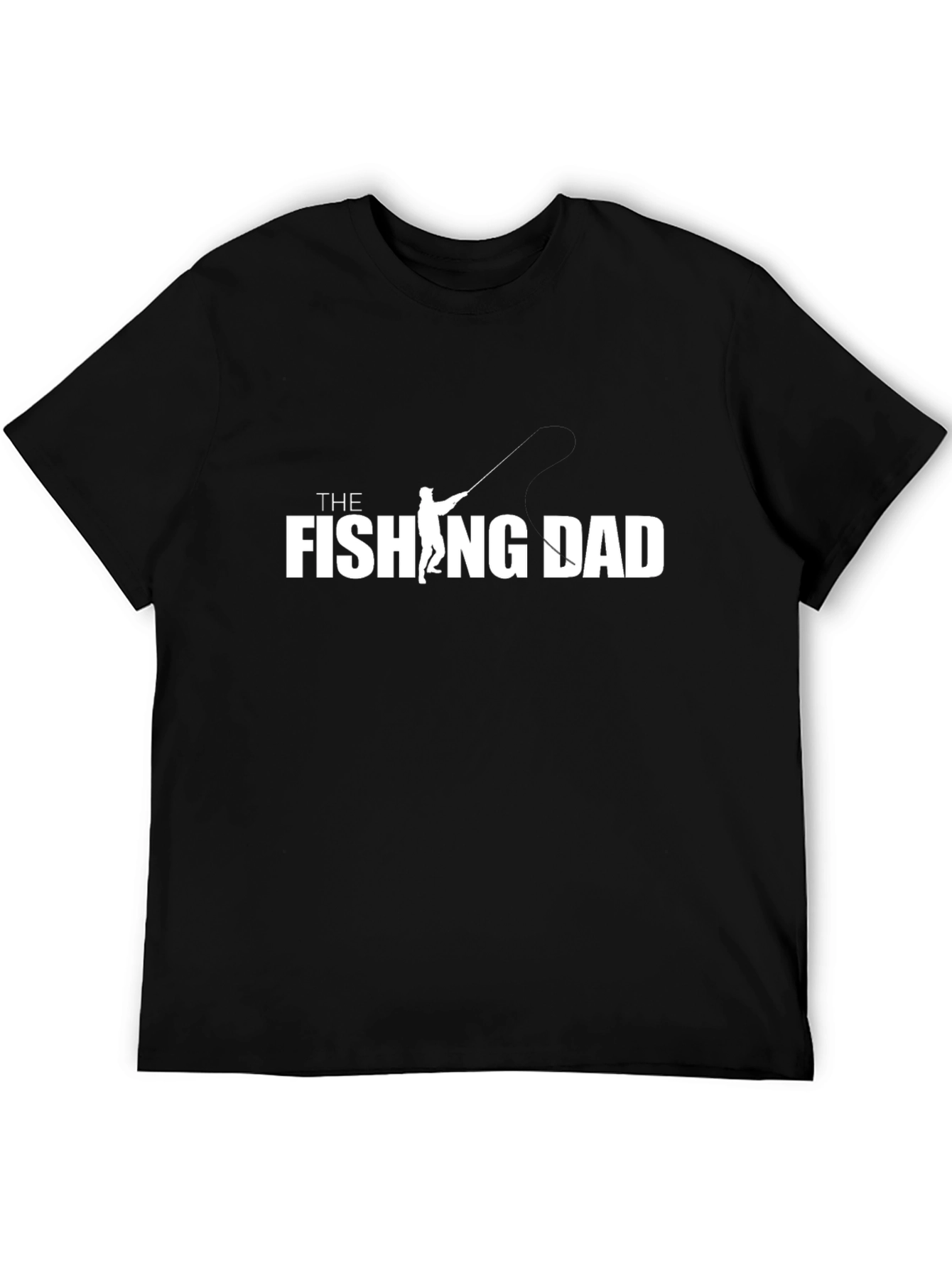 The Fishing Dad Graphic T-Shirt - Black